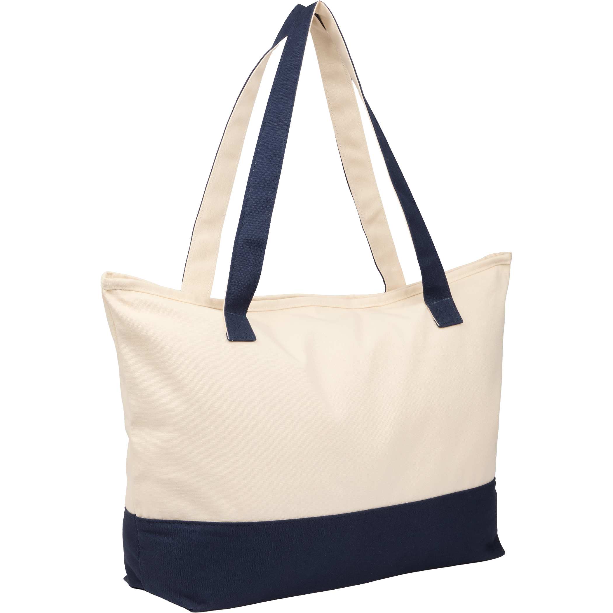 Picture of Color Accent Zippered Cotton Tote