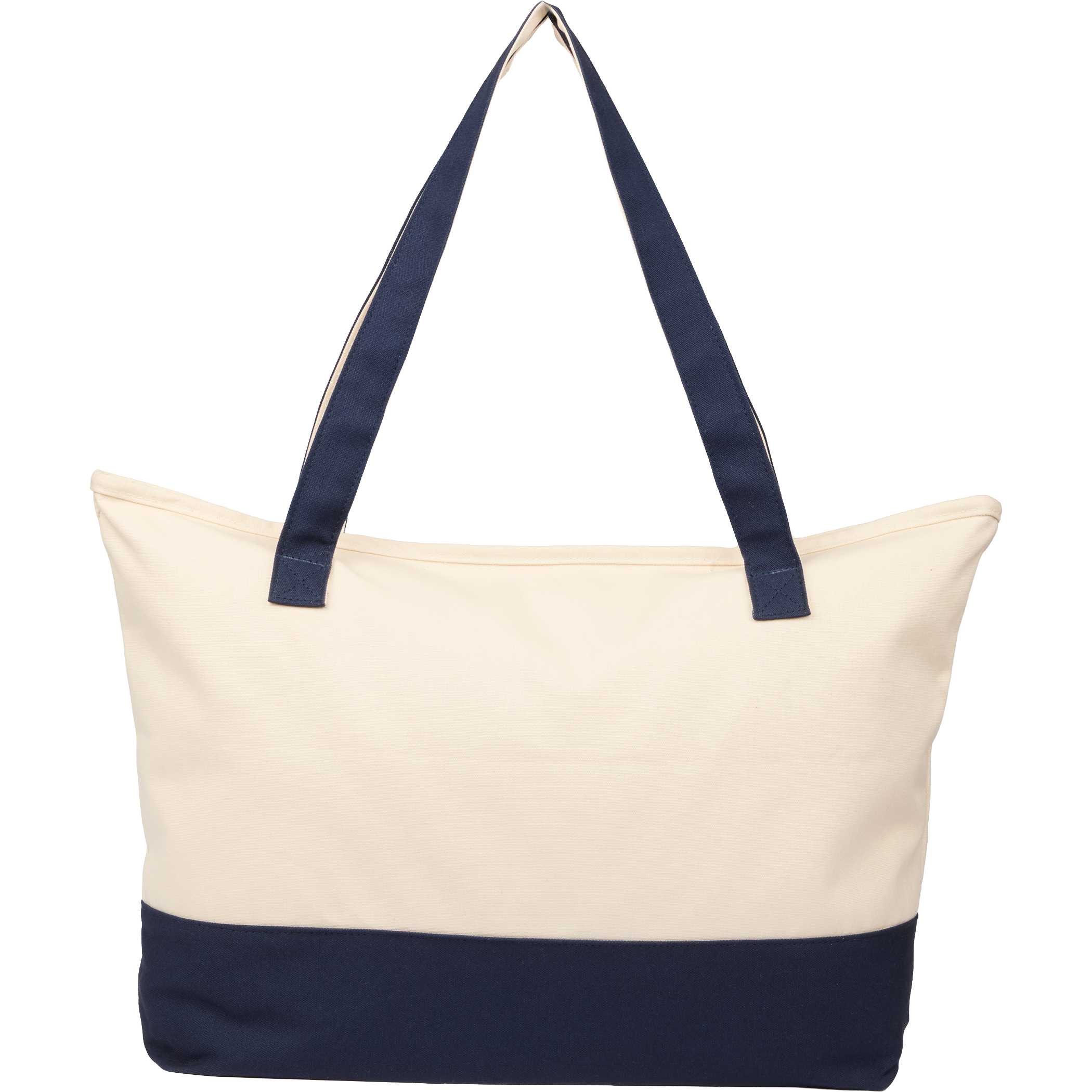 Picture of Color Accent Zippered Cotton Tote