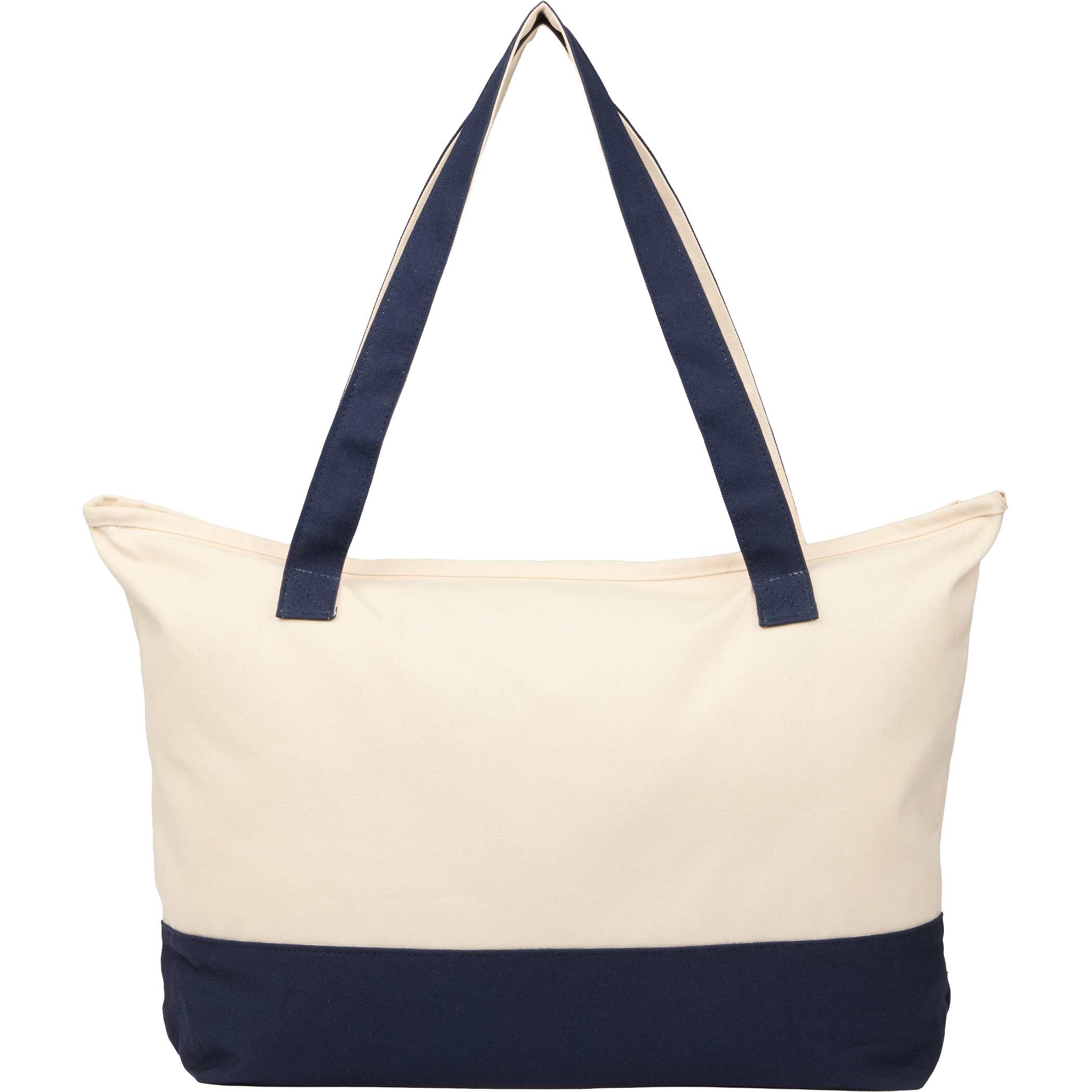 Picture of Color Accent Zippered Cotton Tote