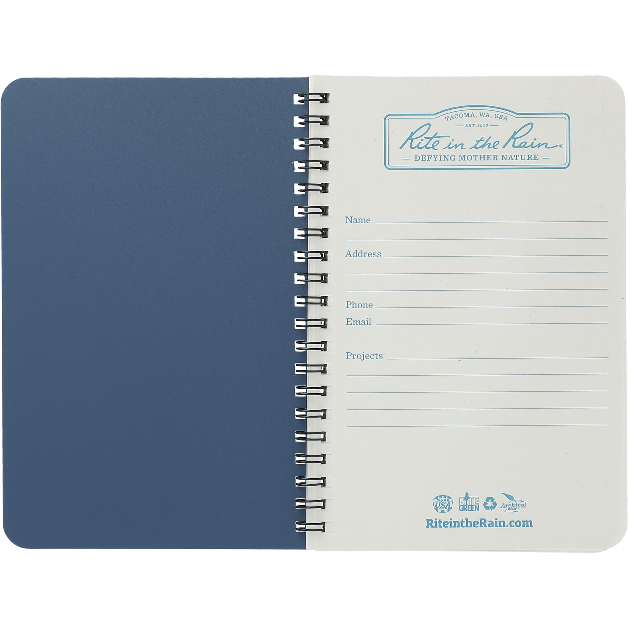 Picture of 4.6'' x 7'' Rite in the Rain Side Spiral Notebook