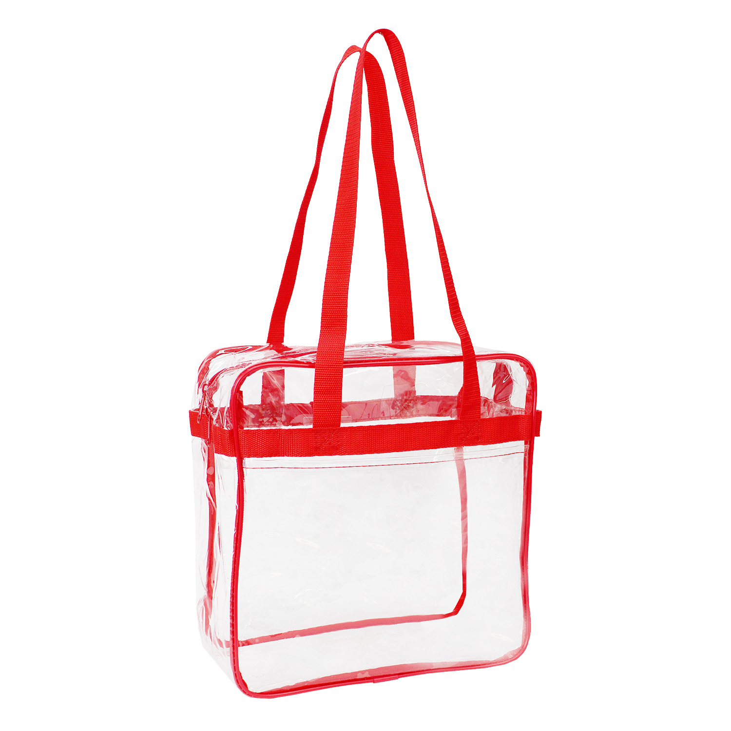 Picture of NFL Compliance Heavy Duty Stadium Security Zipper Tote with Front Pocket