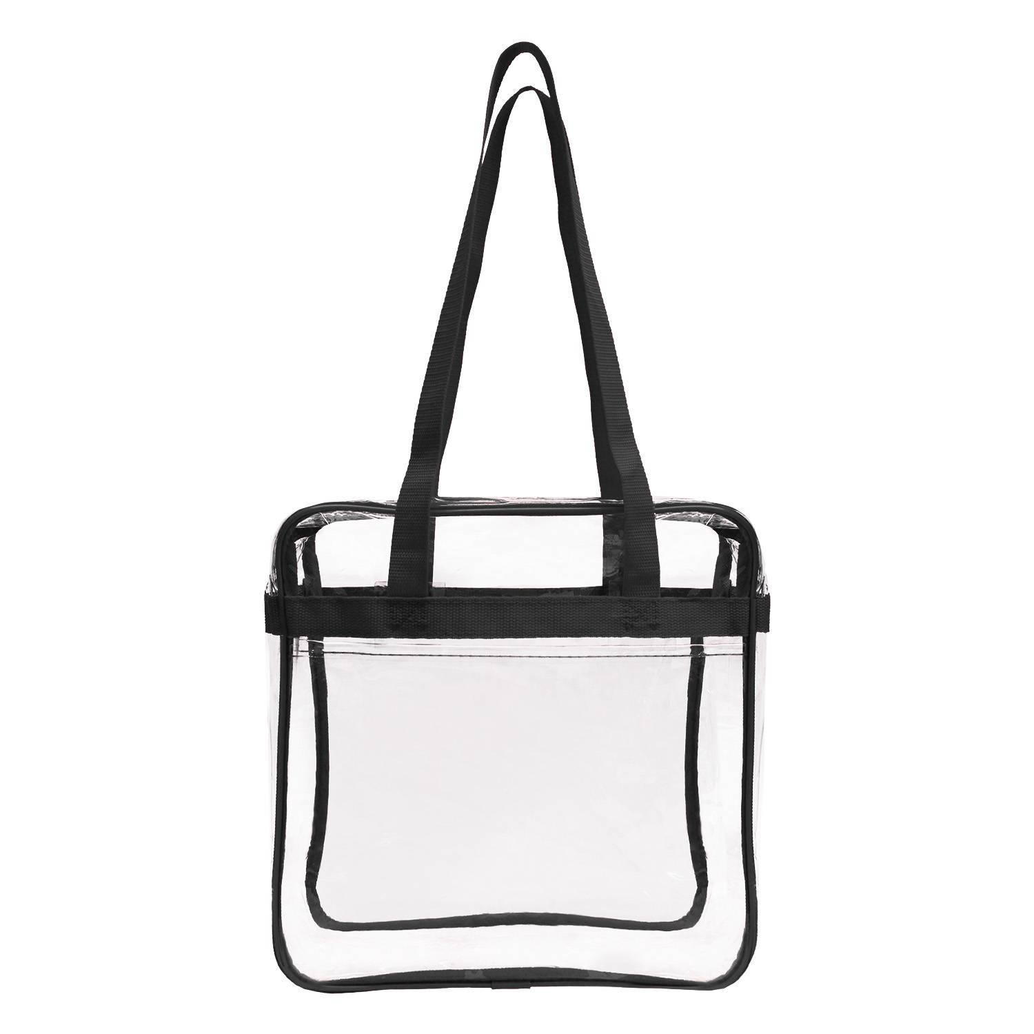 Picture of NFL Compliance Heavy Duty Stadium Security Zipper Tote with Front Pocket