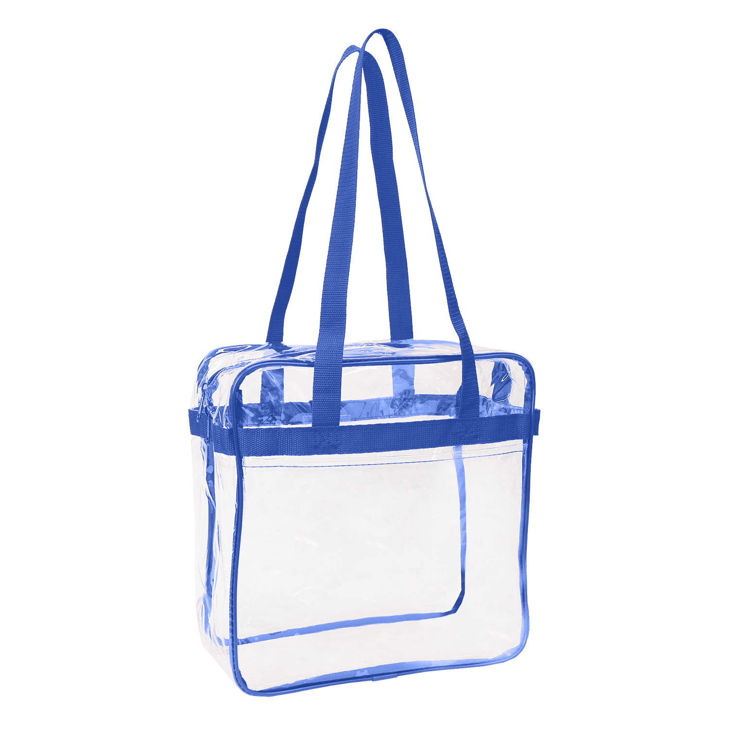 Picture of NFL Compliance Heavy Duty Stadium Security Zipper Tote with Front Pocket