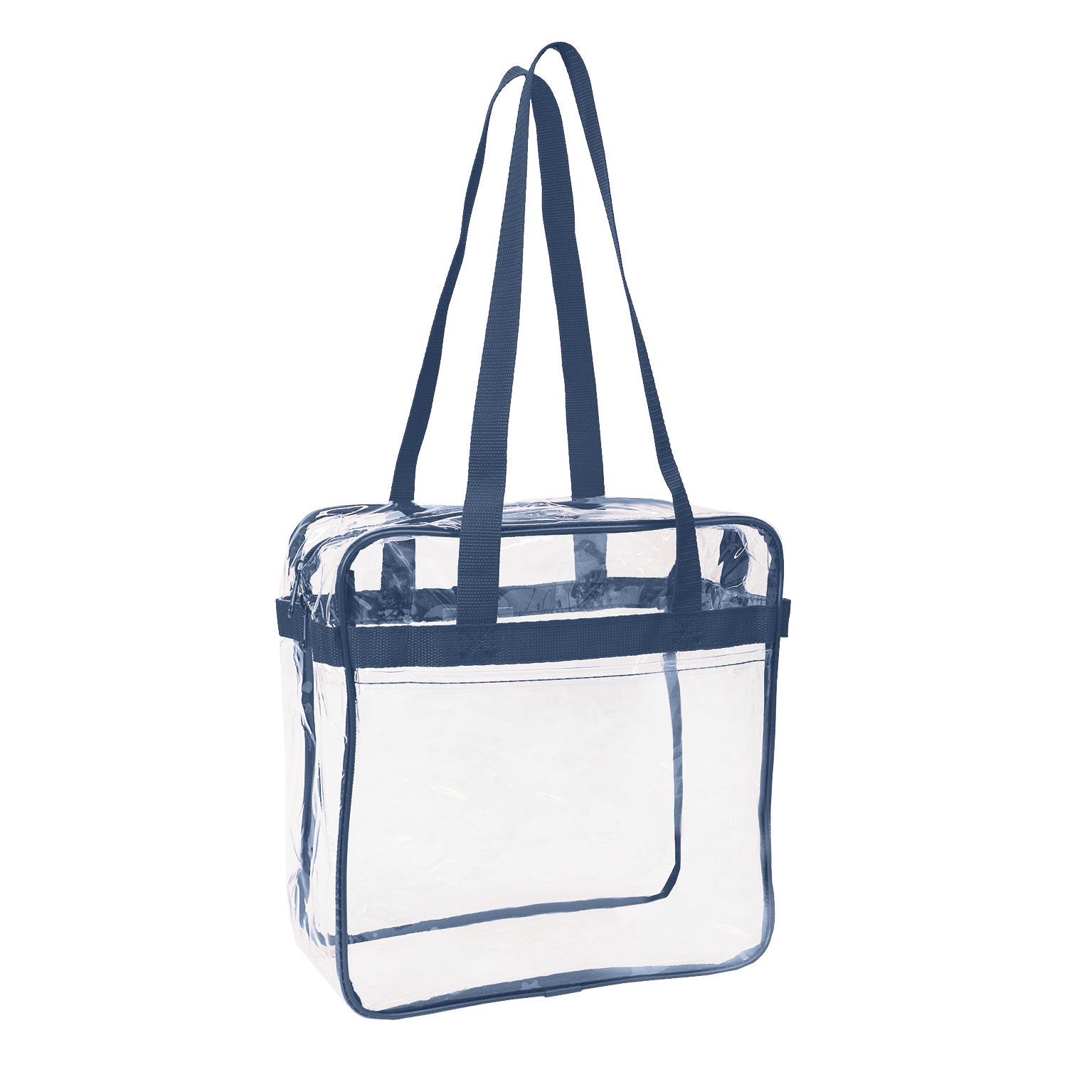 Picture of NFL Compliance Heavy Duty Stadium Security Zipper Tote with Front Pocket