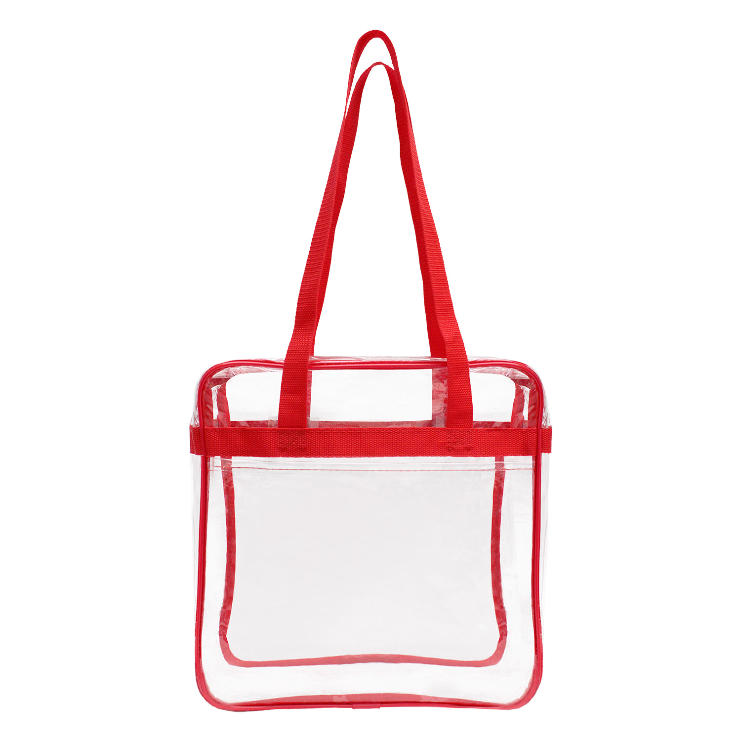 Picture of NFL Compliance Heavy Duty Stadium Security Zipper Tote with Front Pocket
