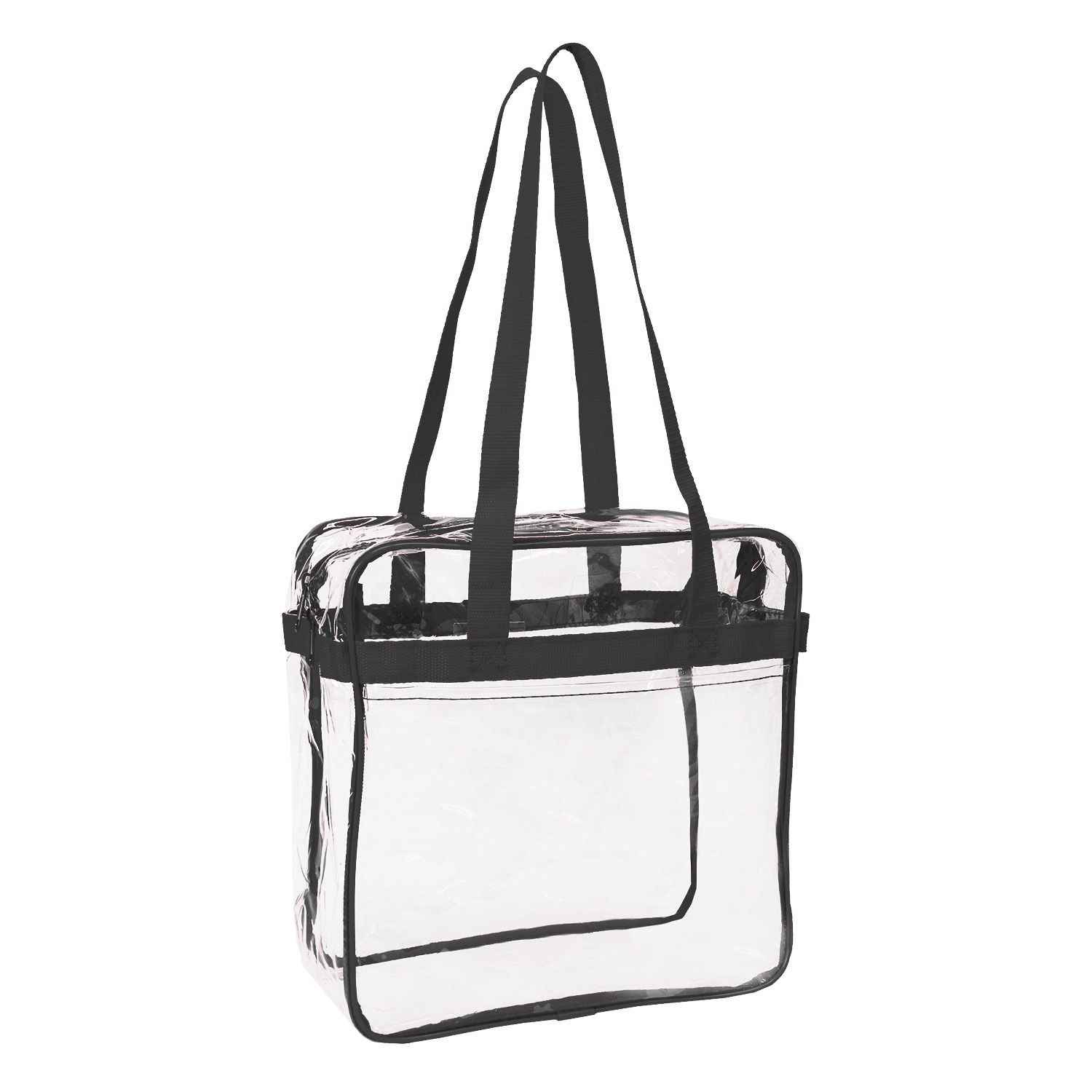 Picture of NFL Compliance Heavy Duty Stadium Security Zipper Tote with Front Pocket