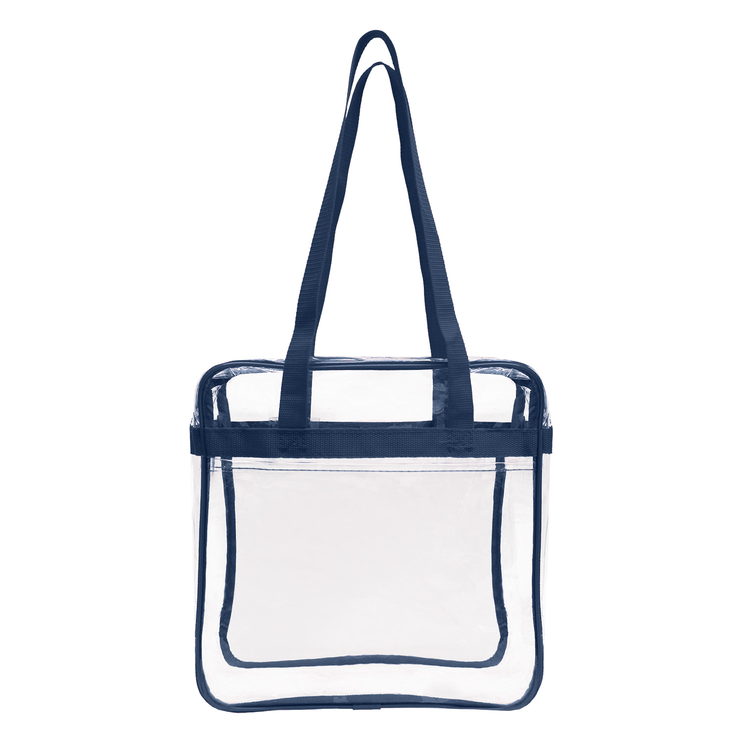 Picture of NFL Compliance Heavy Duty Stadium Security Zipper Tote with Front Pocket