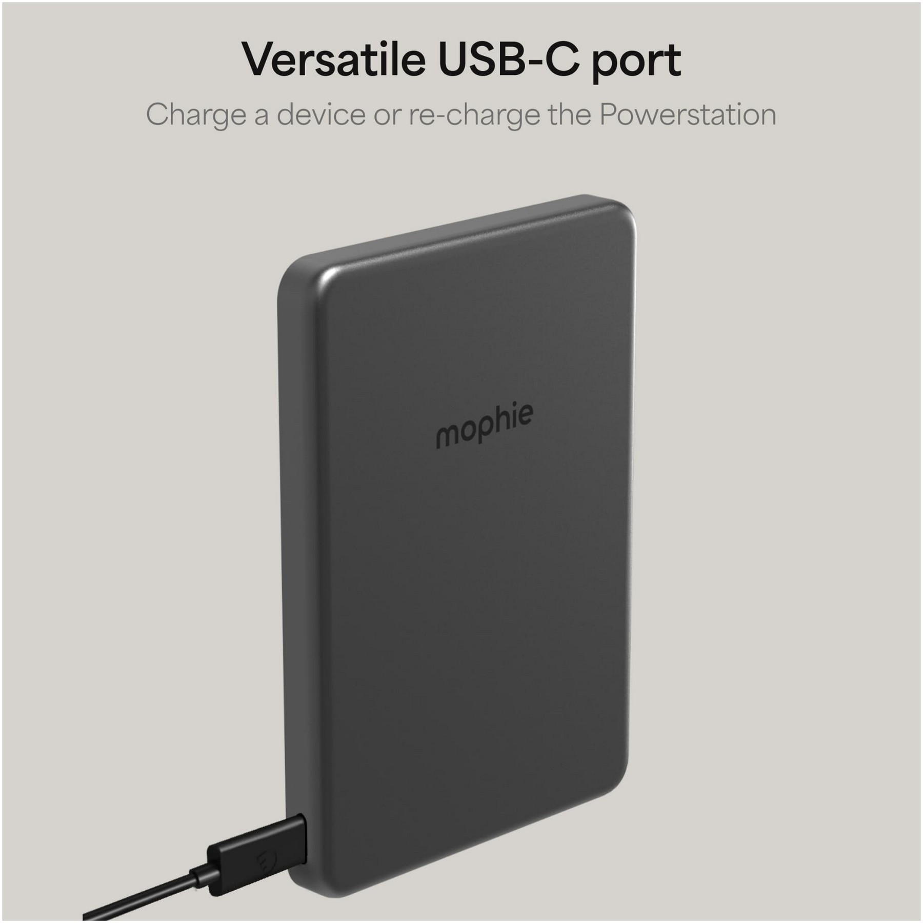 Picture of mophie Slim 5,000 mAh Qi 2 Wireless Power Bank