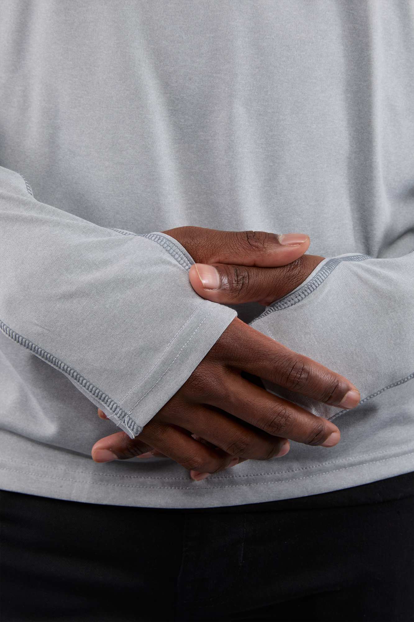 Picture of Men's TAZA Performance Knit Quarter Zip with Thumb Holes
