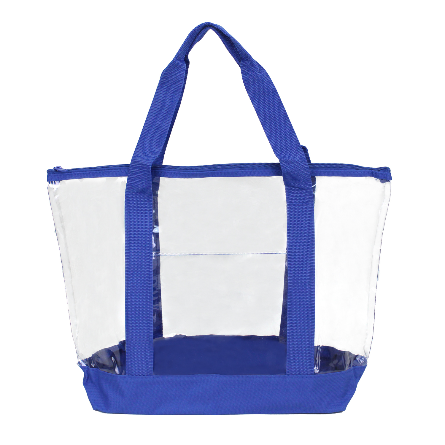 Picture of Clear Zipper Tote Security Bag with Pocket