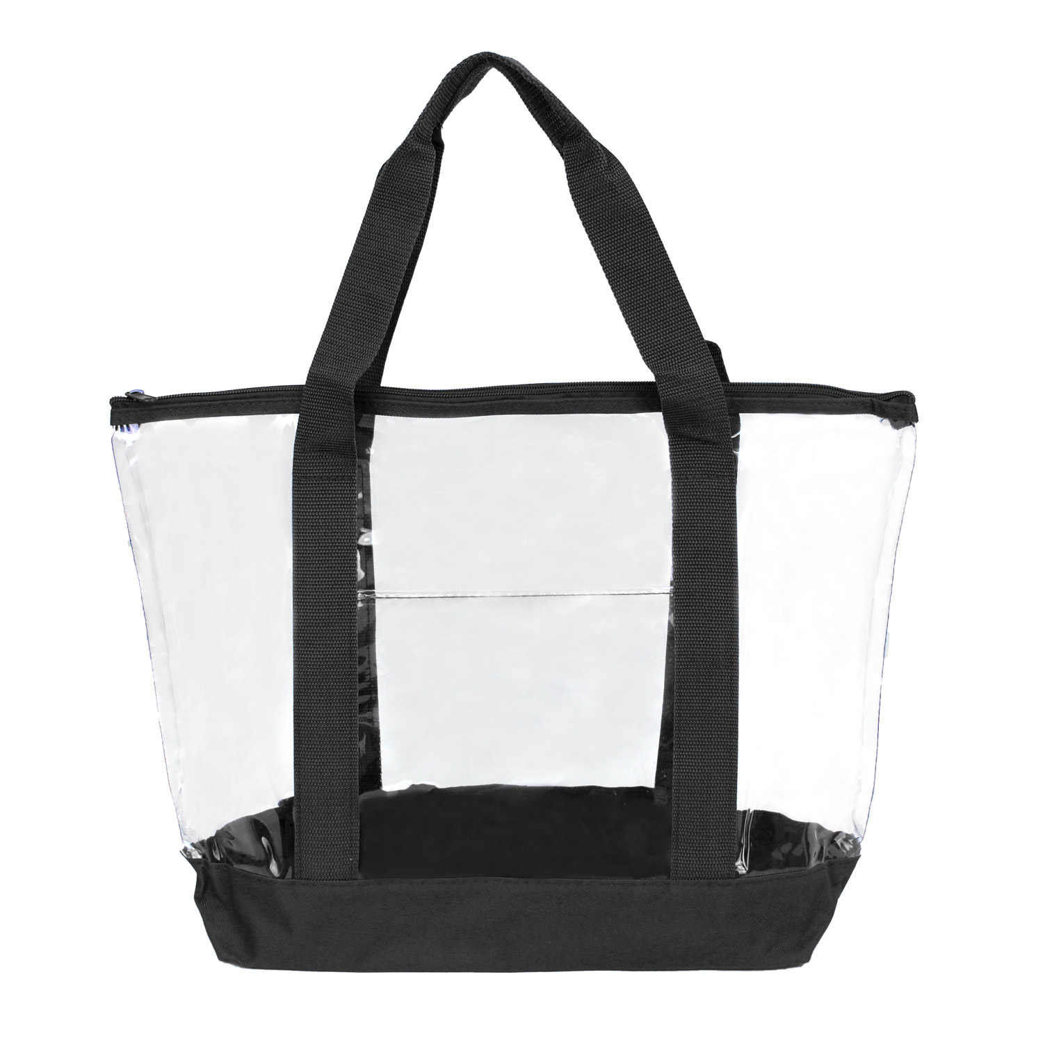 Picture of Clear Zipper Tote Security Bag with Pocket