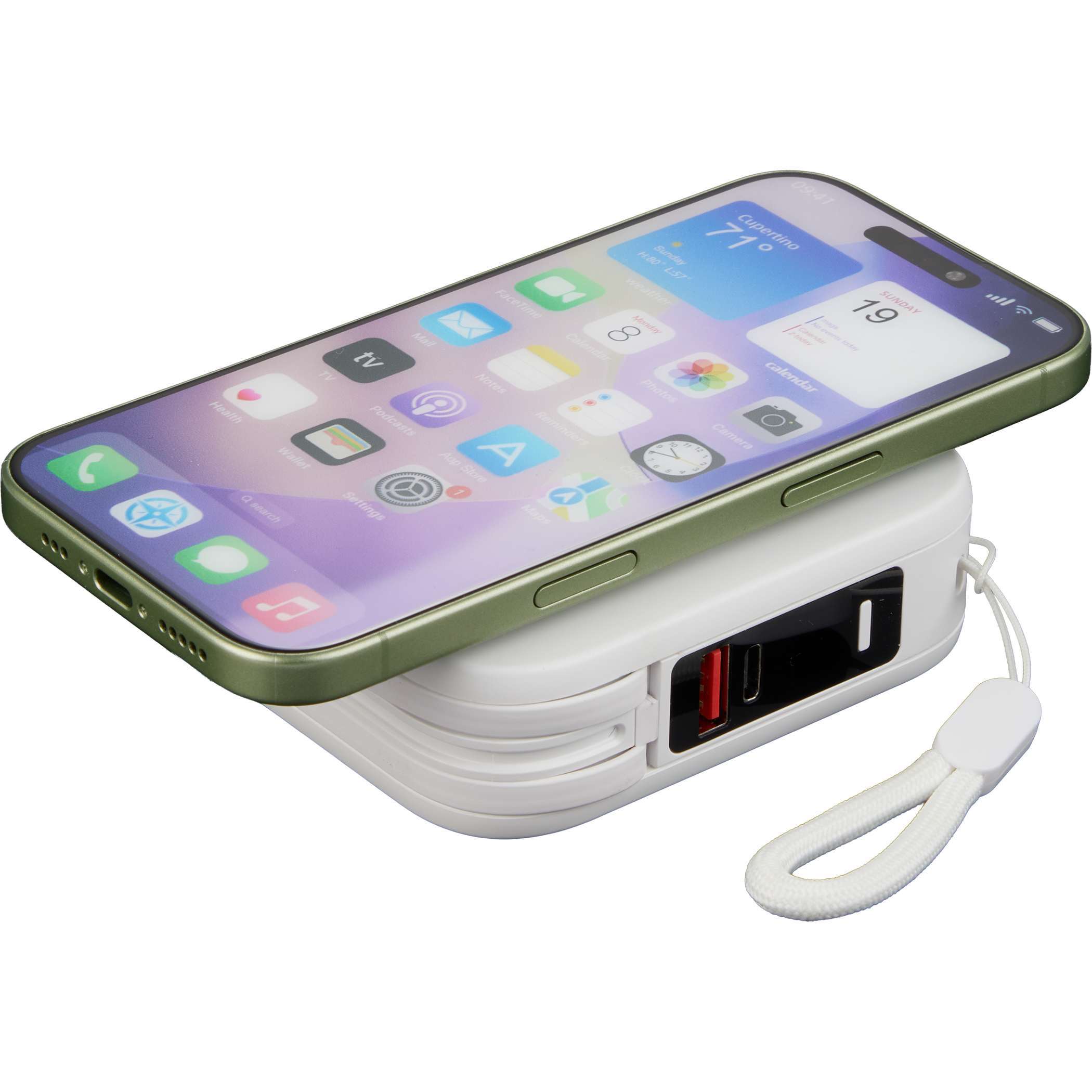 Picture of UL Listed 10000 mAh MagClick™ Power Bank with Plug