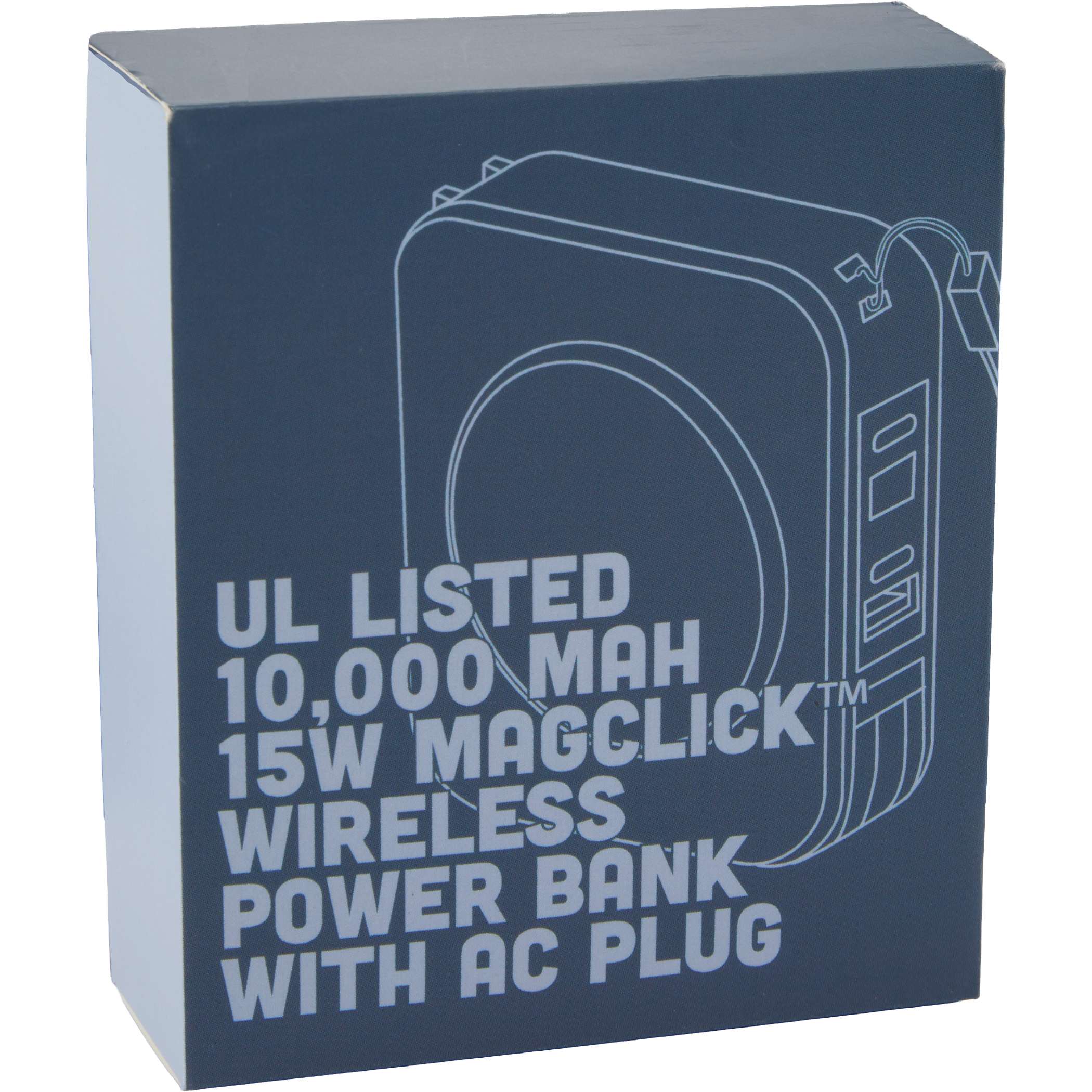 Picture of UL Listed 10000 mAh MagClick™ Power Bank with Plug