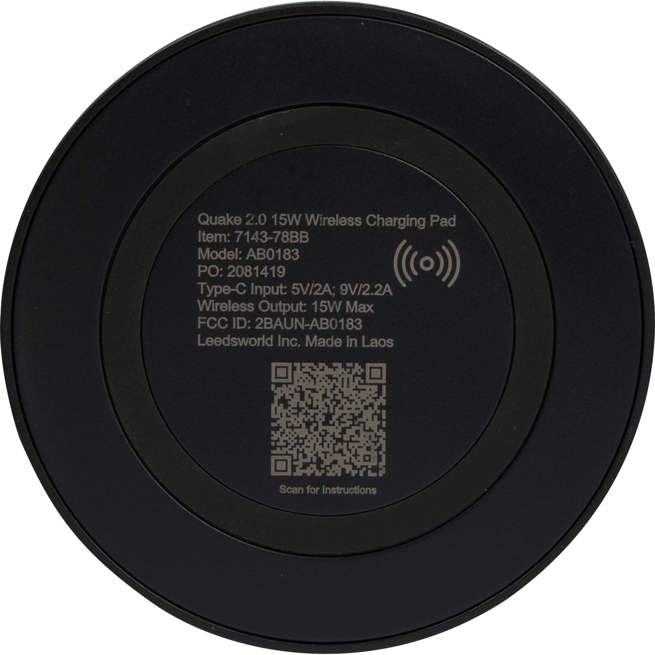 Picture of Quake 2.0 15W Wireless Charging Pad