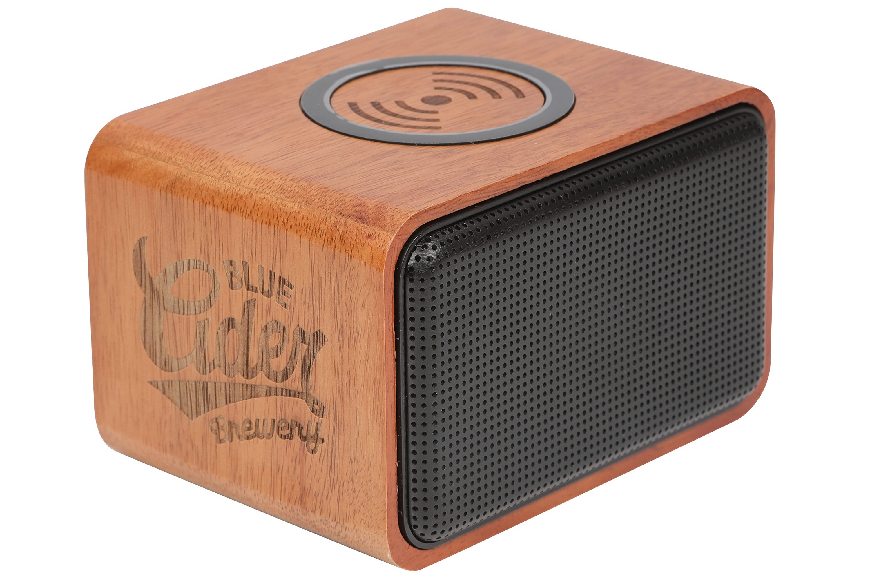 Picture of Wood Bluetooth Speaker with Wireless Charging Pad