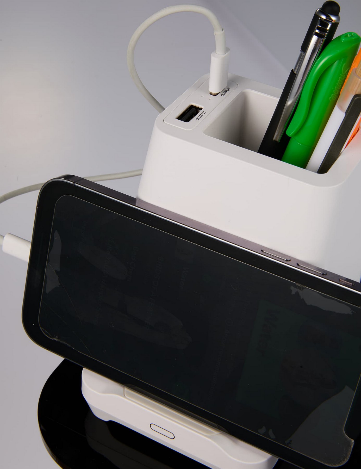 Picture of Desk Mate Organizer with Bluetooth Speaker and Charging Hub