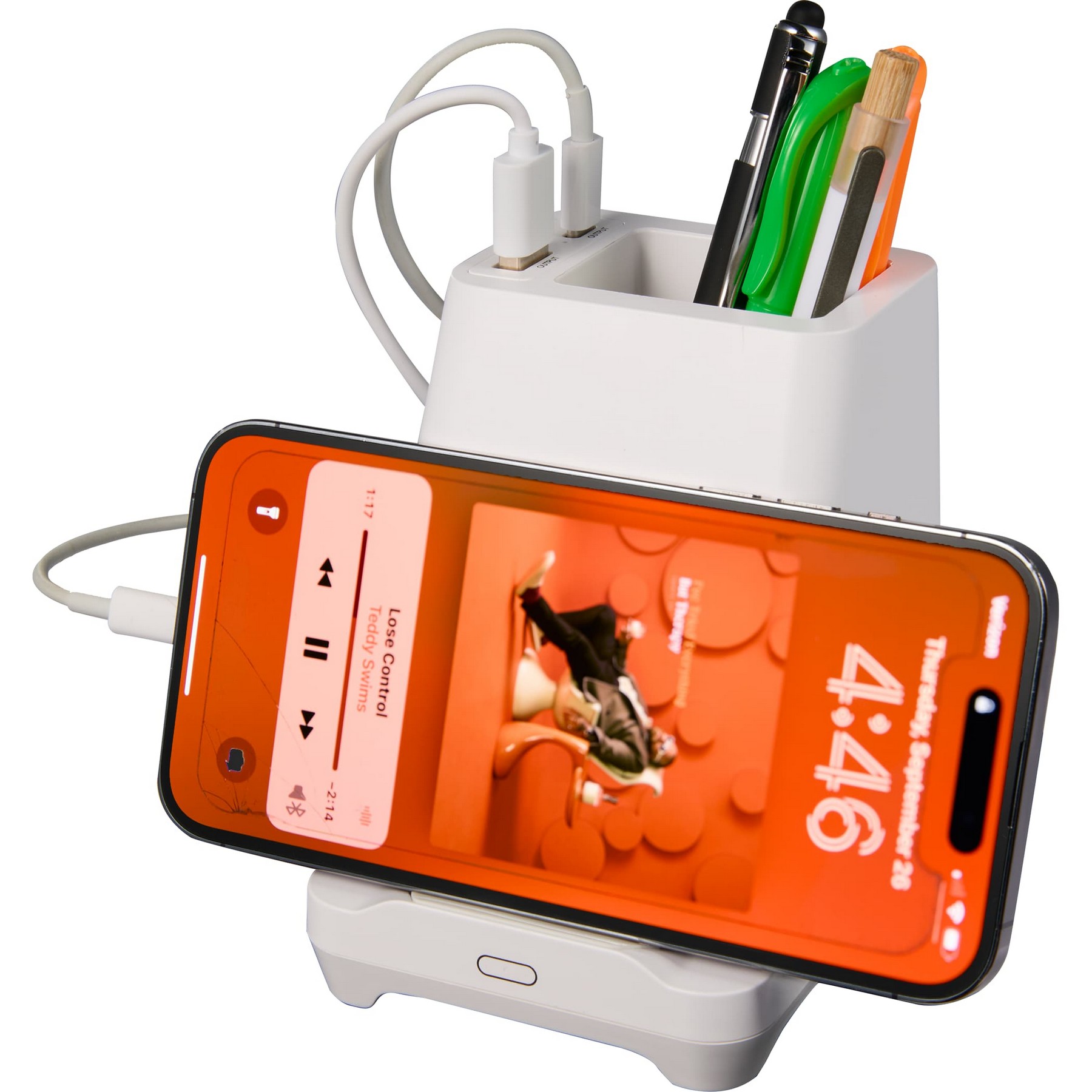 Picture of Desk Mate Organizer with Bluetooth Speaker and Charging Hub