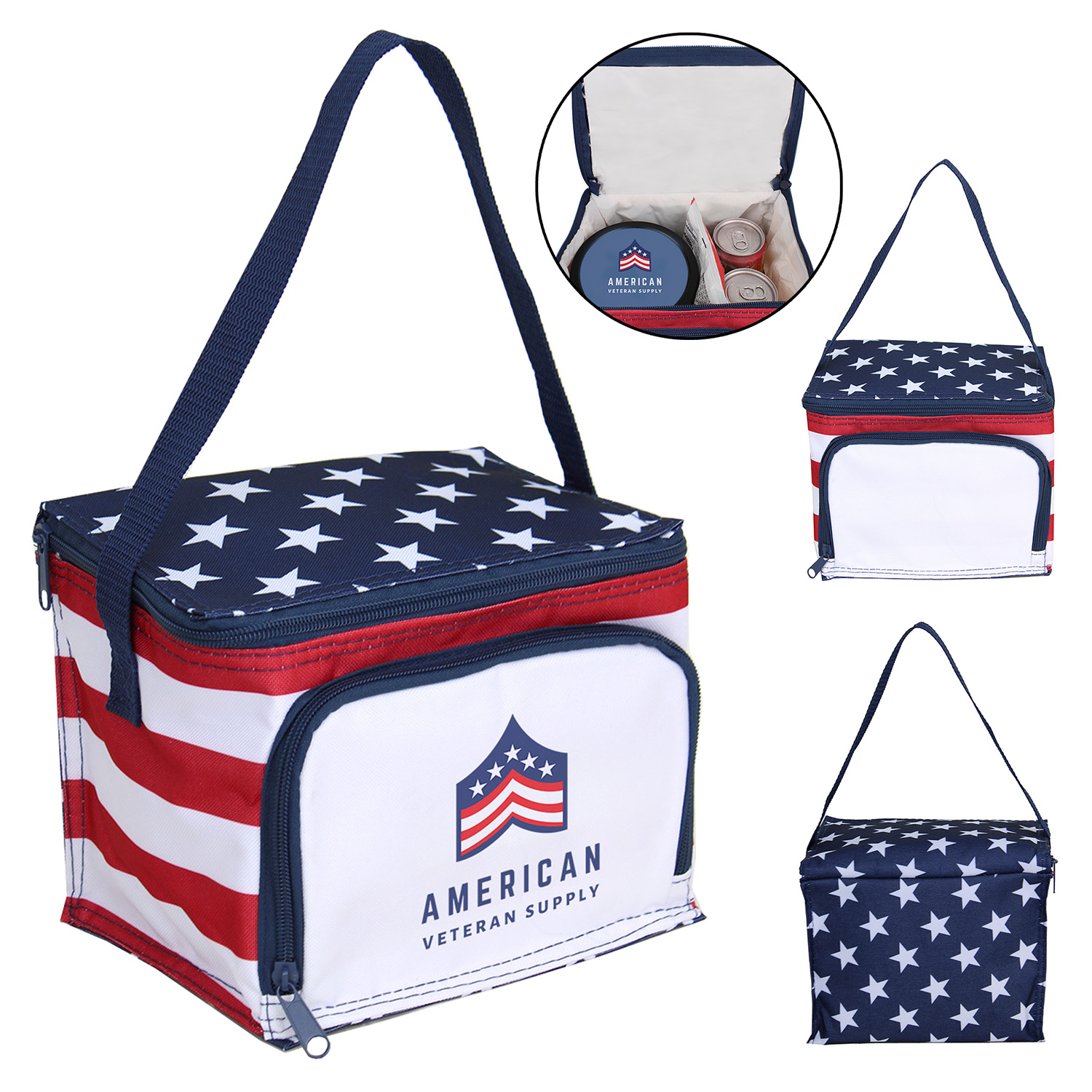 Picture of Stars & Stripes 6 Can Cooler / Lunch Bag