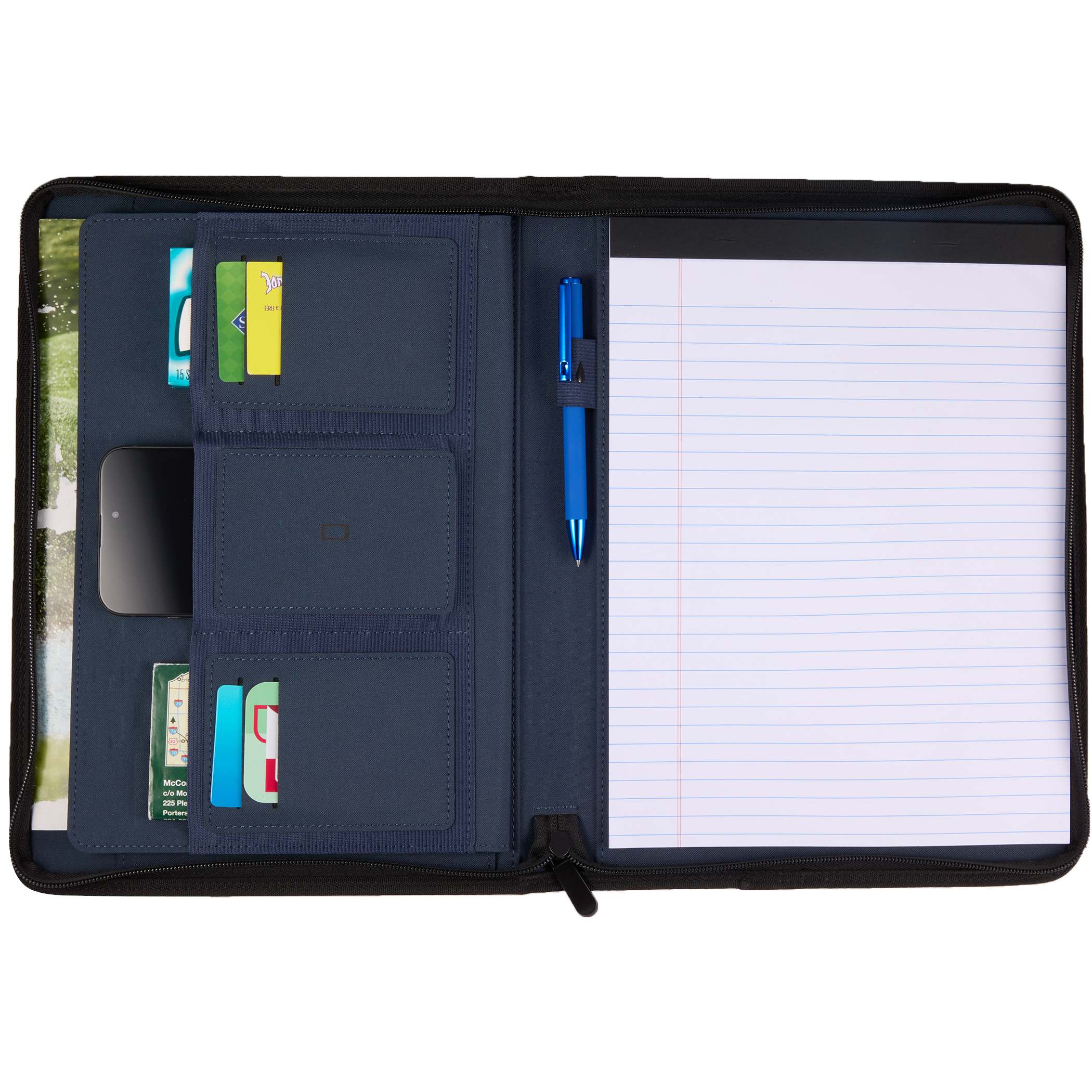 Picture of Puffer Zippered Padfolio with FSC® Recycled Paper