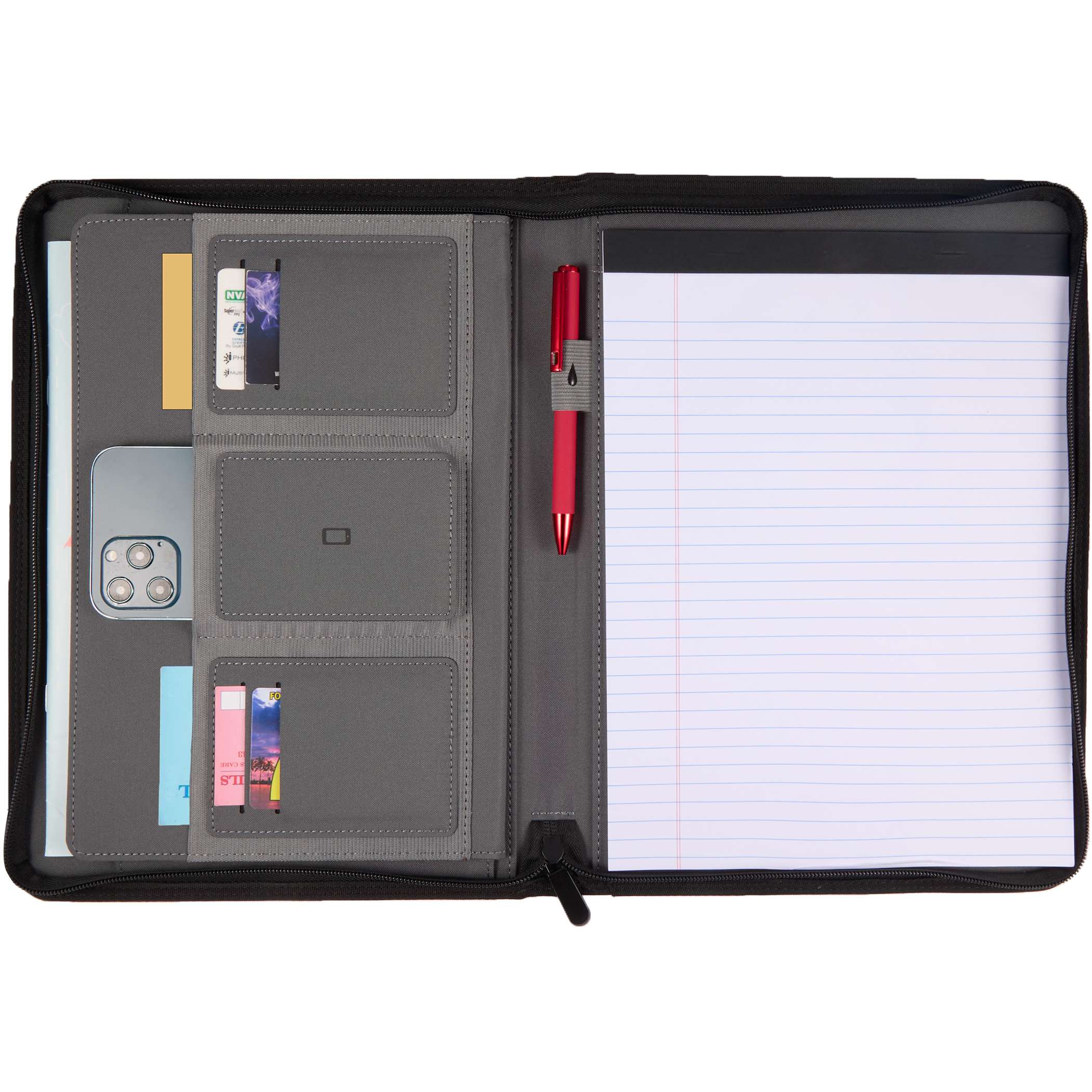 Picture of Puffer Zippered Padfolio with FSC® Recycled Paper