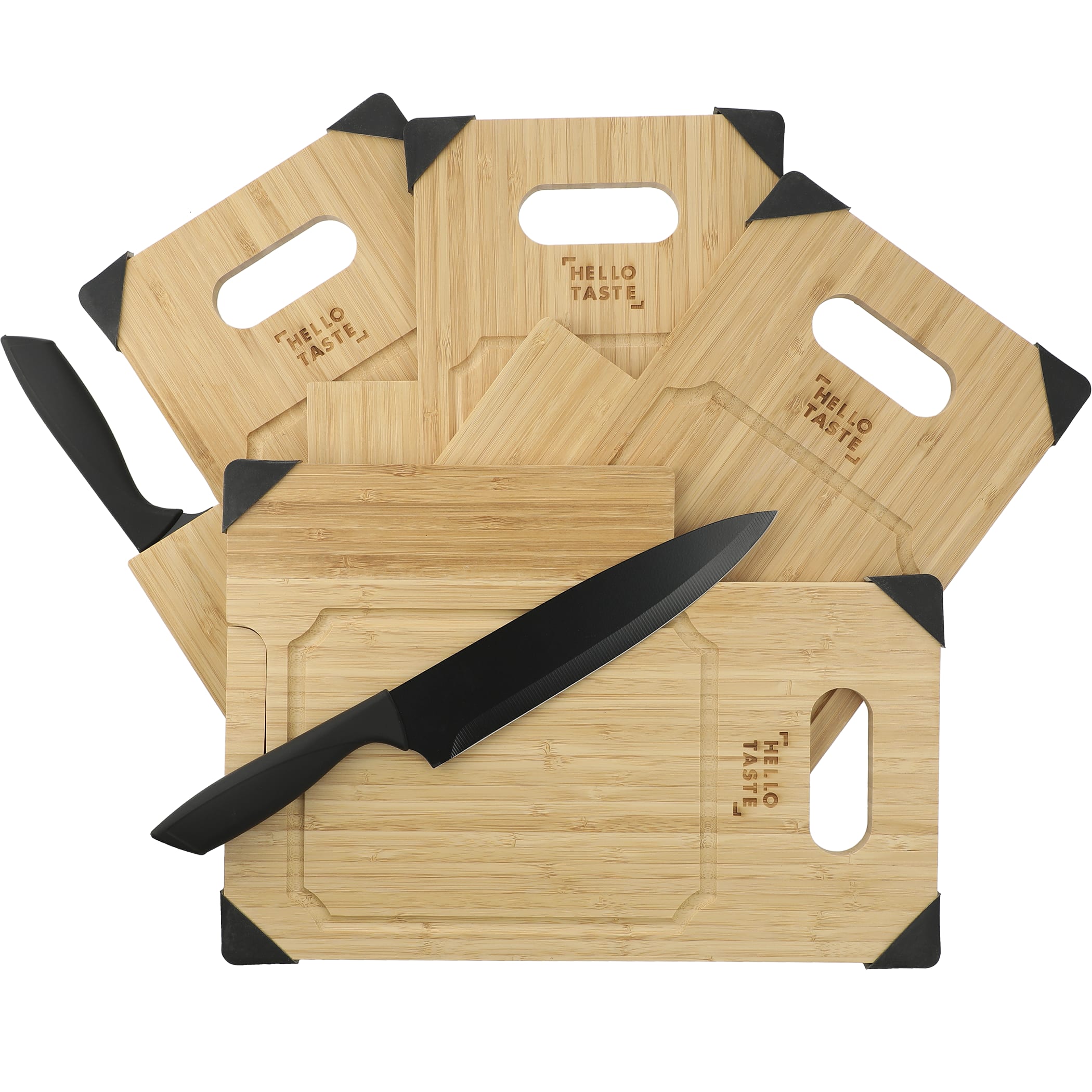 Picture of Bamboo Cutting Board with Knife