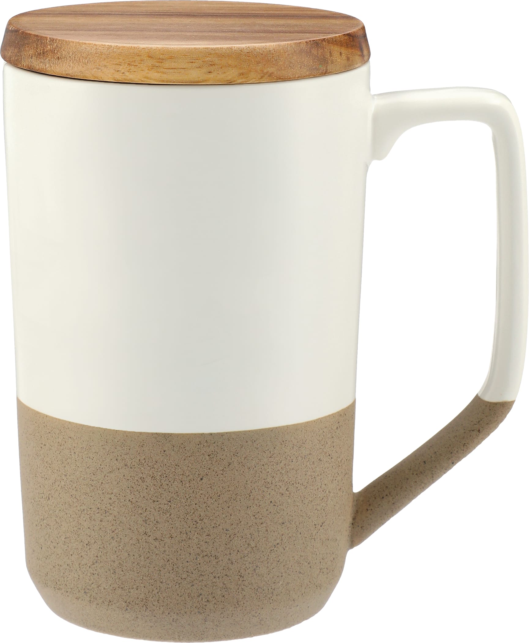 Picture of Tahoe Tea & Coffee Ceramic Mug with Wood Lid 16oz