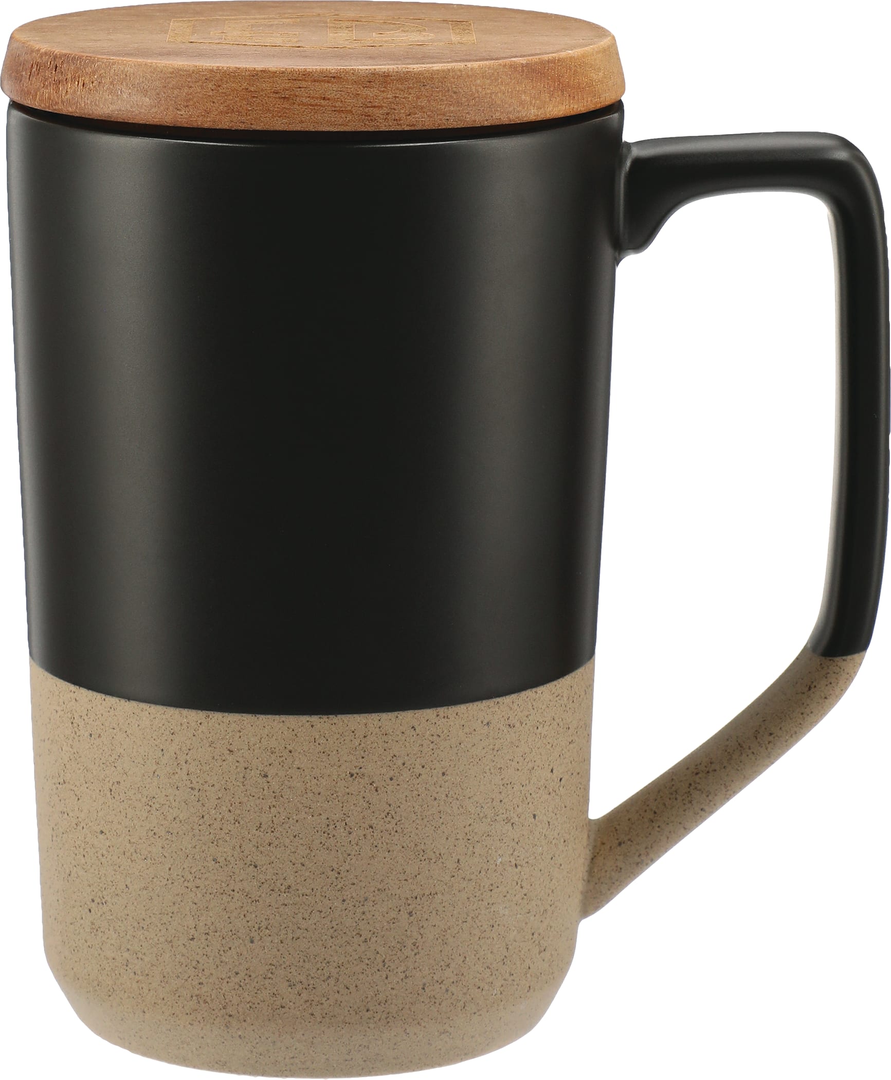 Picture of Tahoe Tea & Coffee Ceramic Mug with Wood Lid 16oz