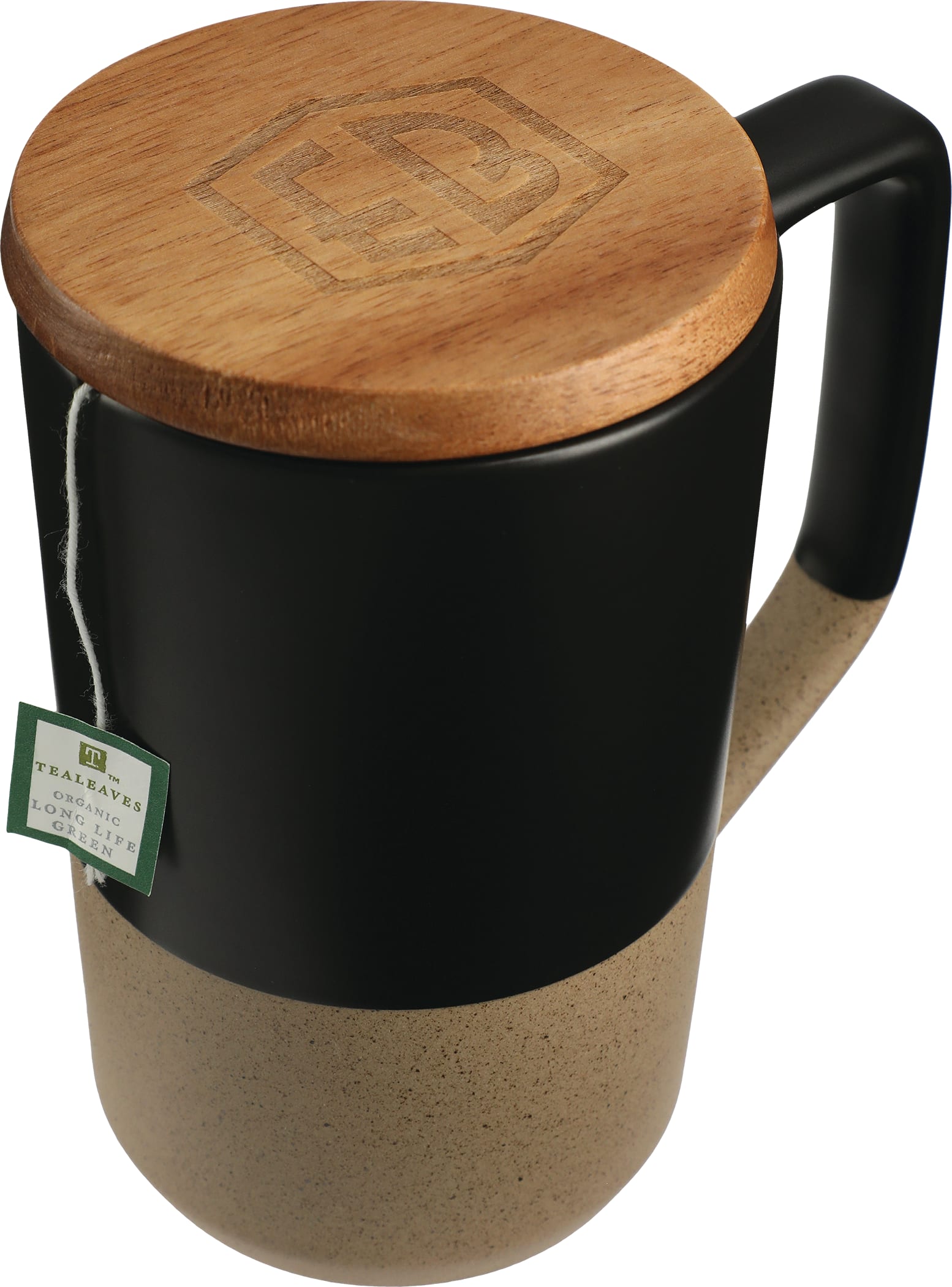 Picture of Tahoe Tea & Coffee Ceramic Mug with Wood Lid 16oz