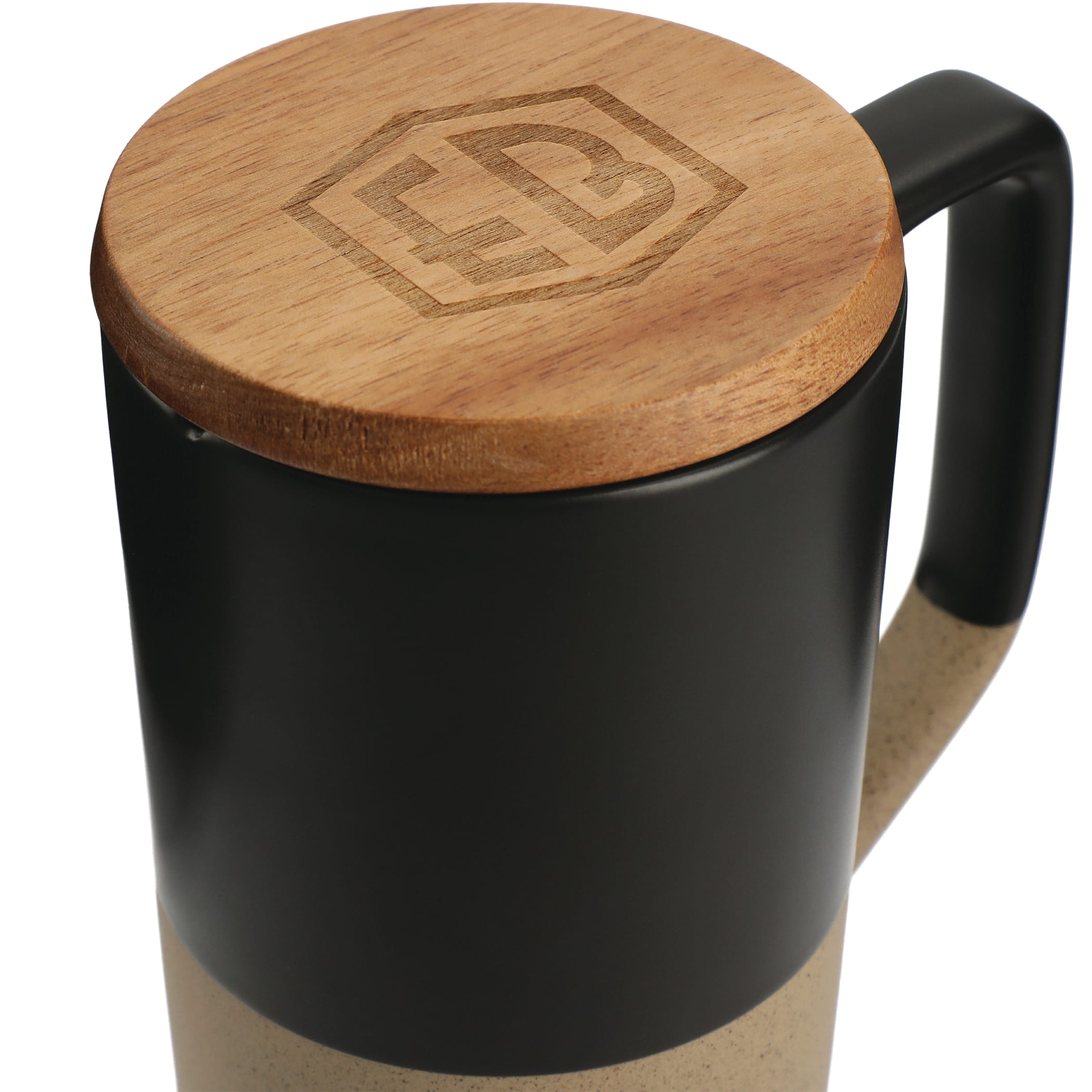 Picture of Tahoe Tea & Coffee Ceramic Mug with Wood Lid 16oz