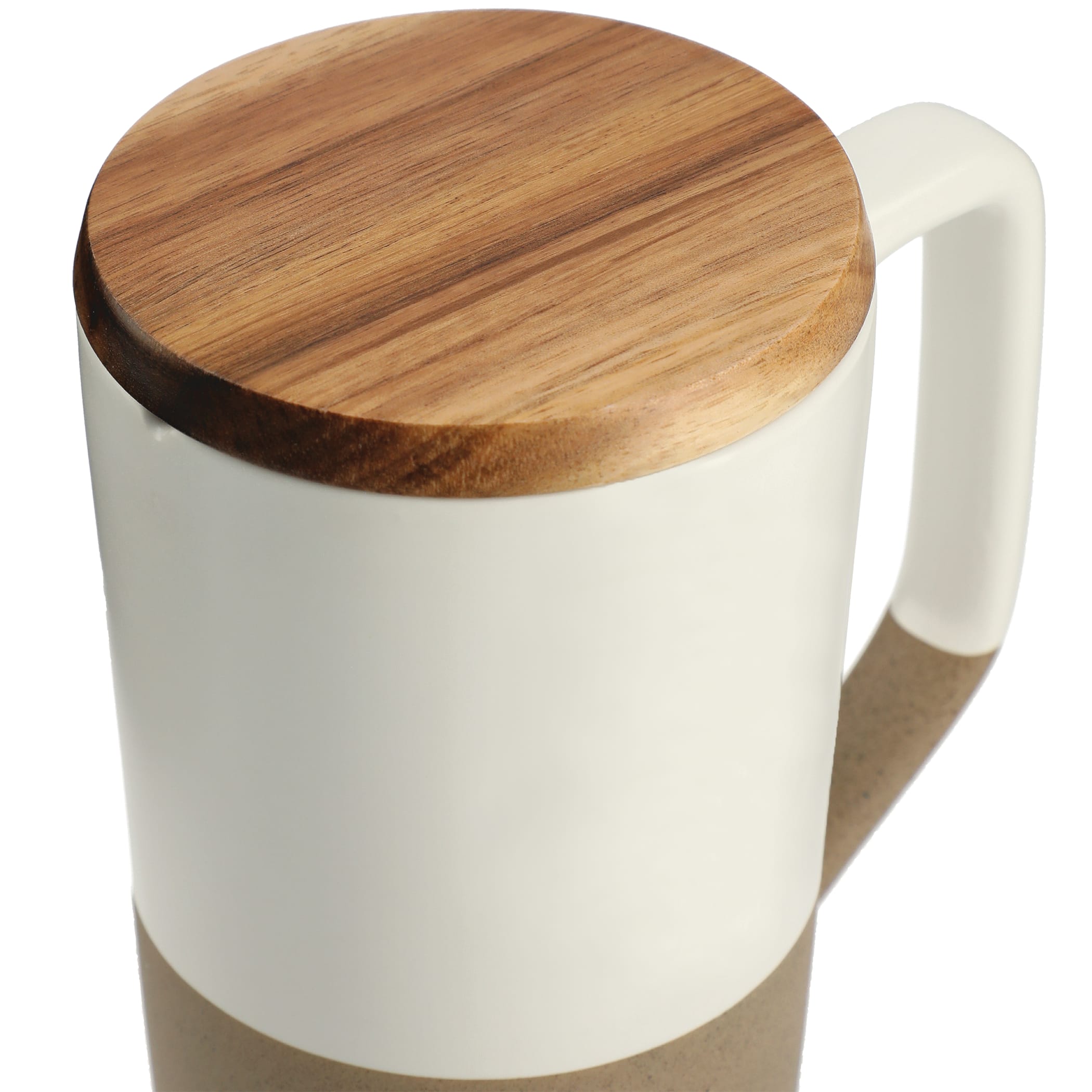 Picture of Tahoe Tea & Coffee Ceramic Mug with Wood Lid 16oz