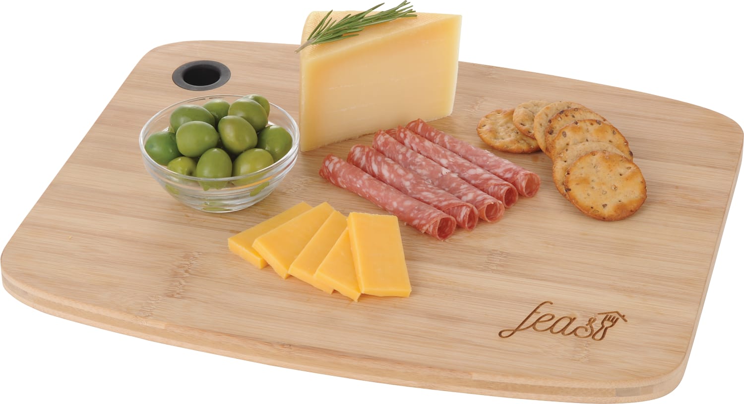 Picture of Bamboo Large Cutting Board with Silicone Grip
