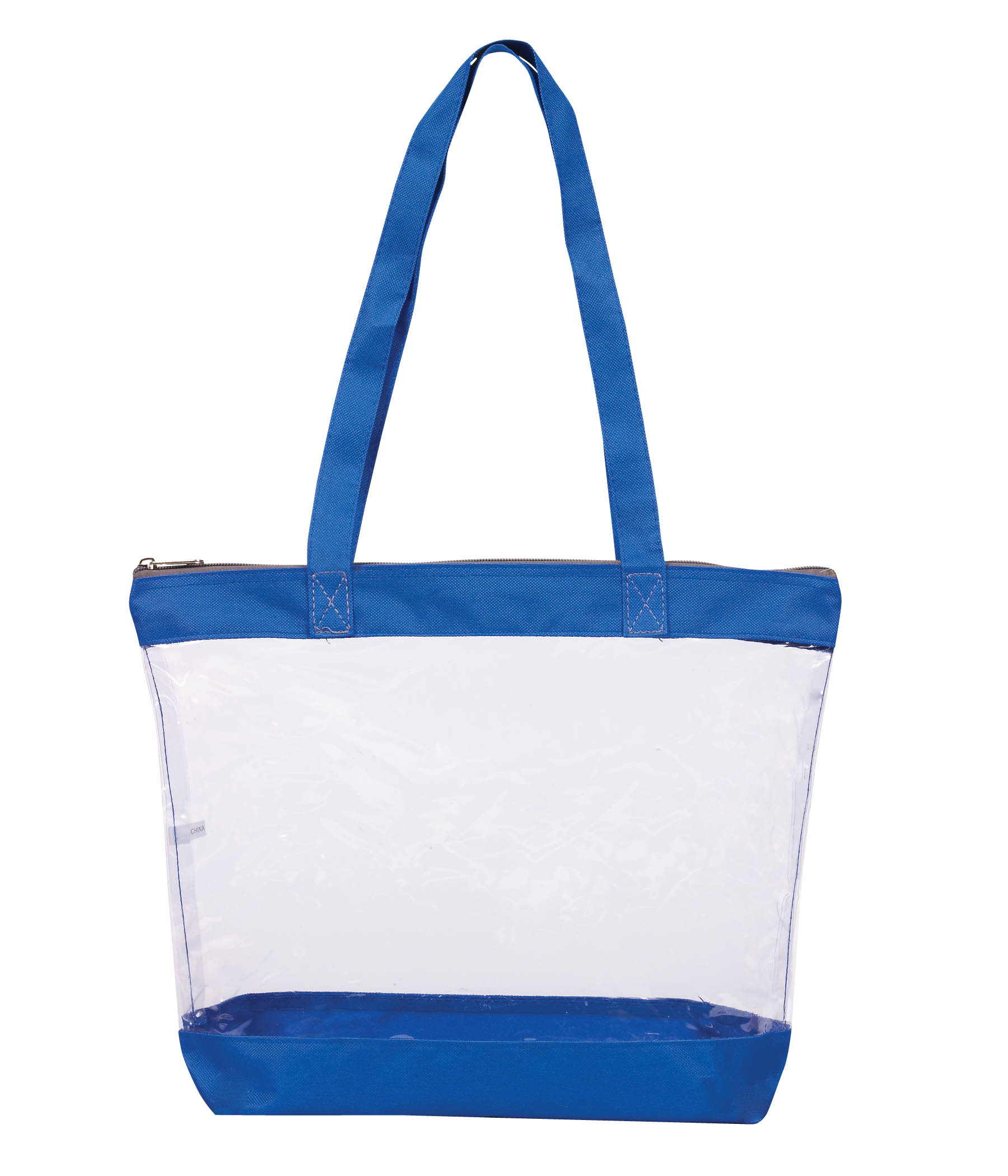 Picture of Clear Security Zipper Tote Bag W/ 4" Gusset
