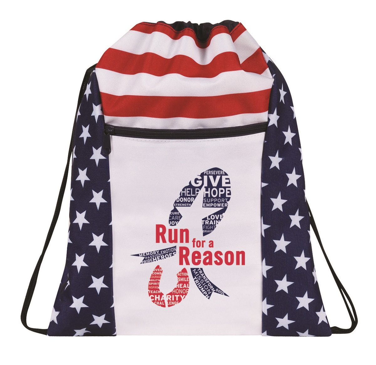 Picture of Patriotic Drawstring Backpack