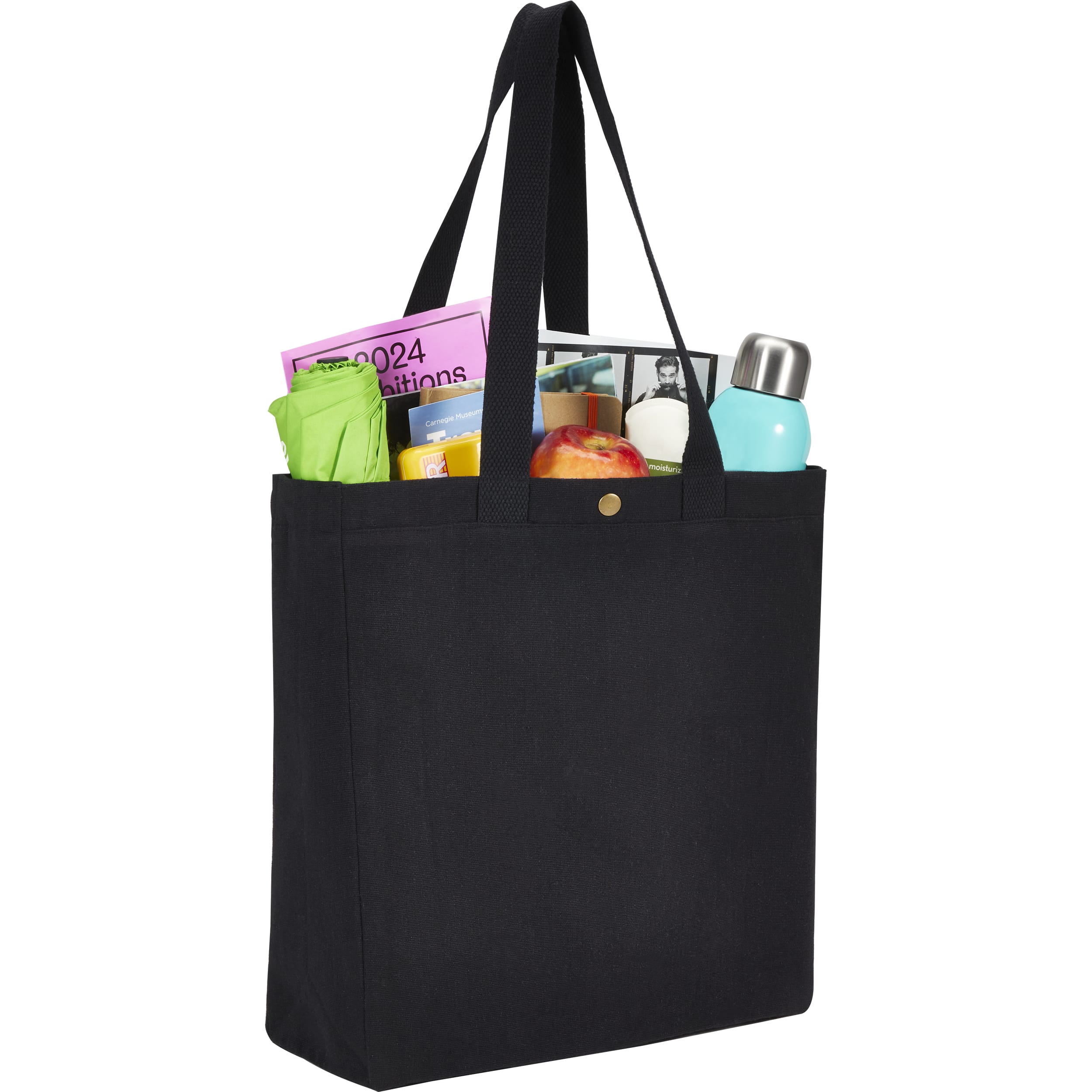 Picture of Repose 10oz Recycled Cotton Box Tote w/Snap