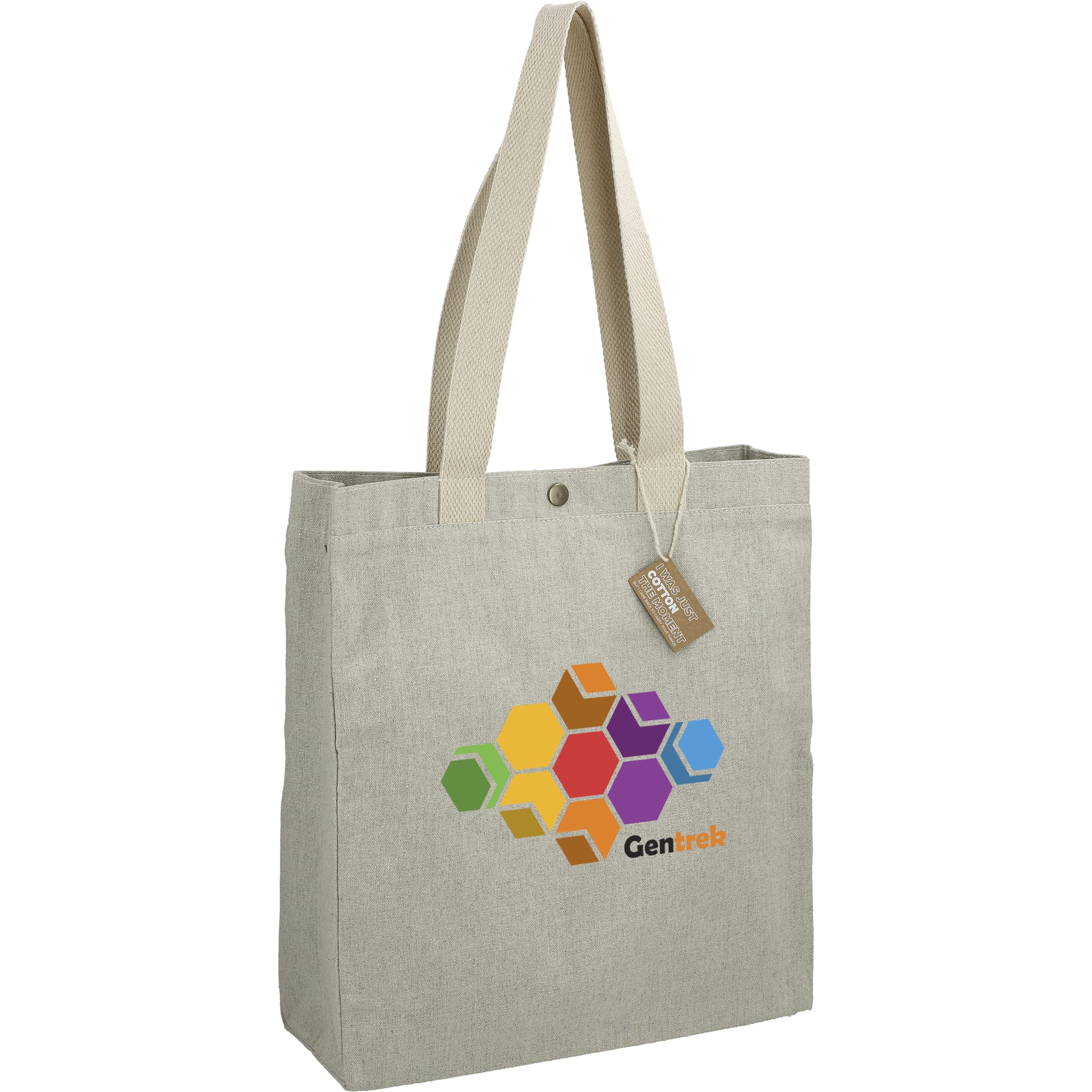 Picture of Repose 10oz Recycled Cotton Box Tote w/Snap
