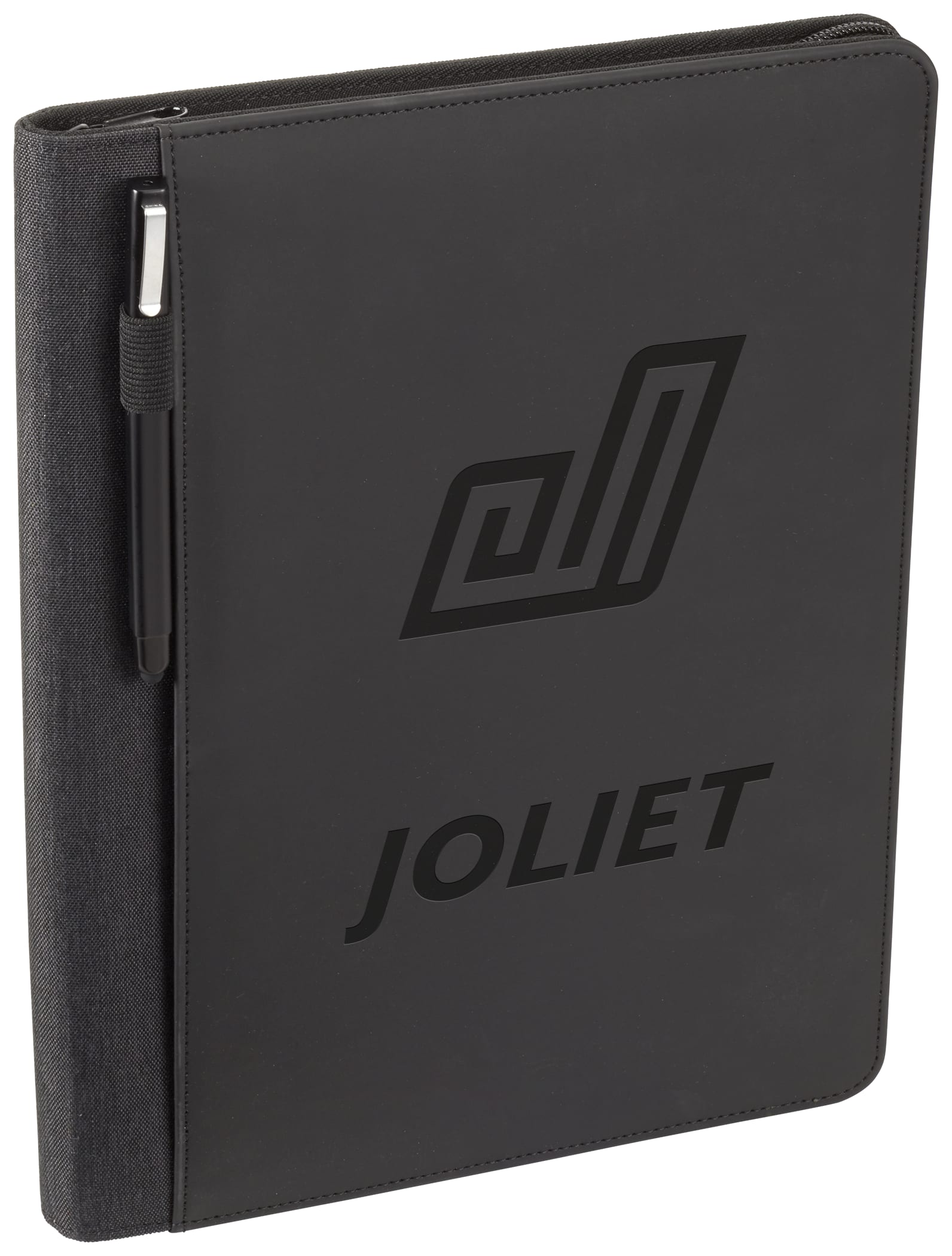 Picture of Vienna Heathered Zippered Padfolio with FSC® Mix Paper