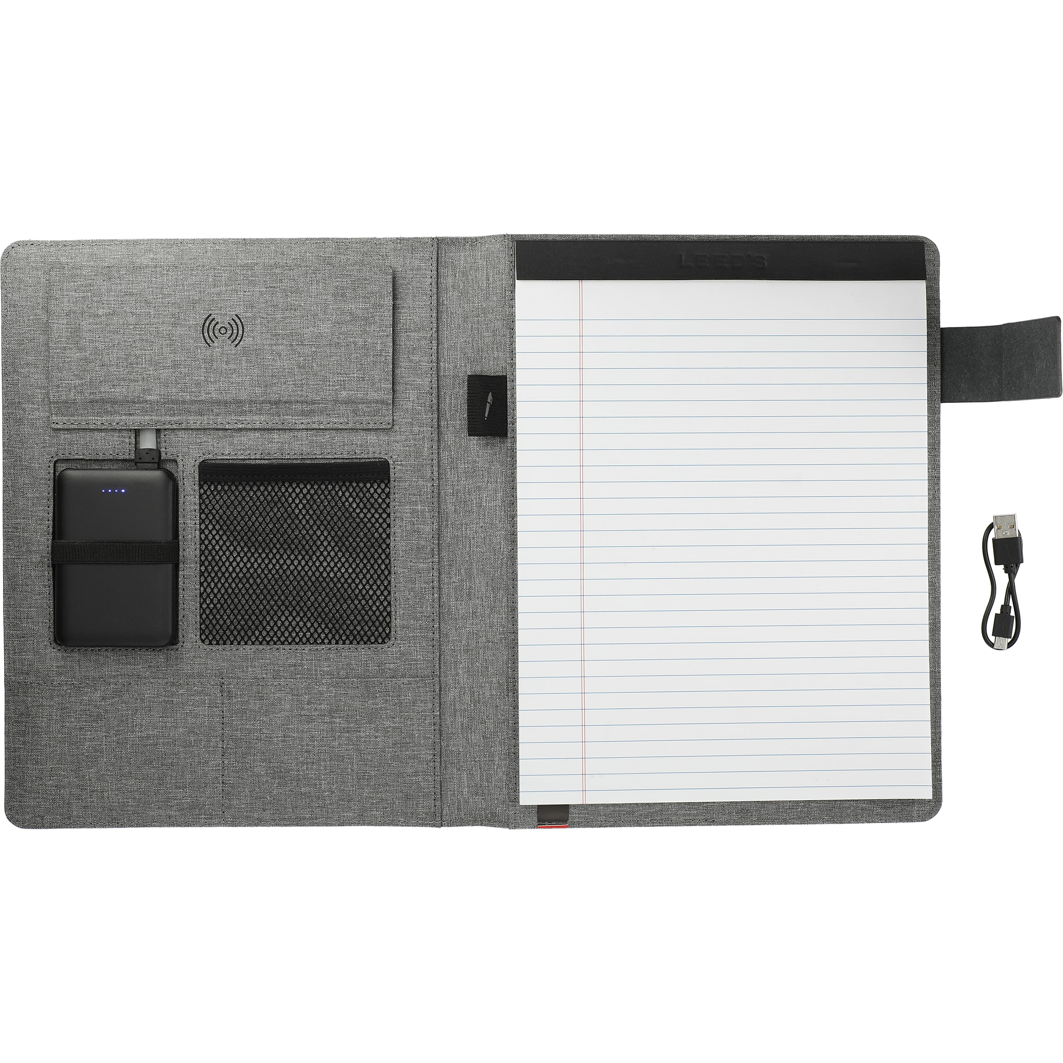 Picture of Reclaim rPET 5000 mAh Wireless Charging Writing Pad with FSC® Mix Paper