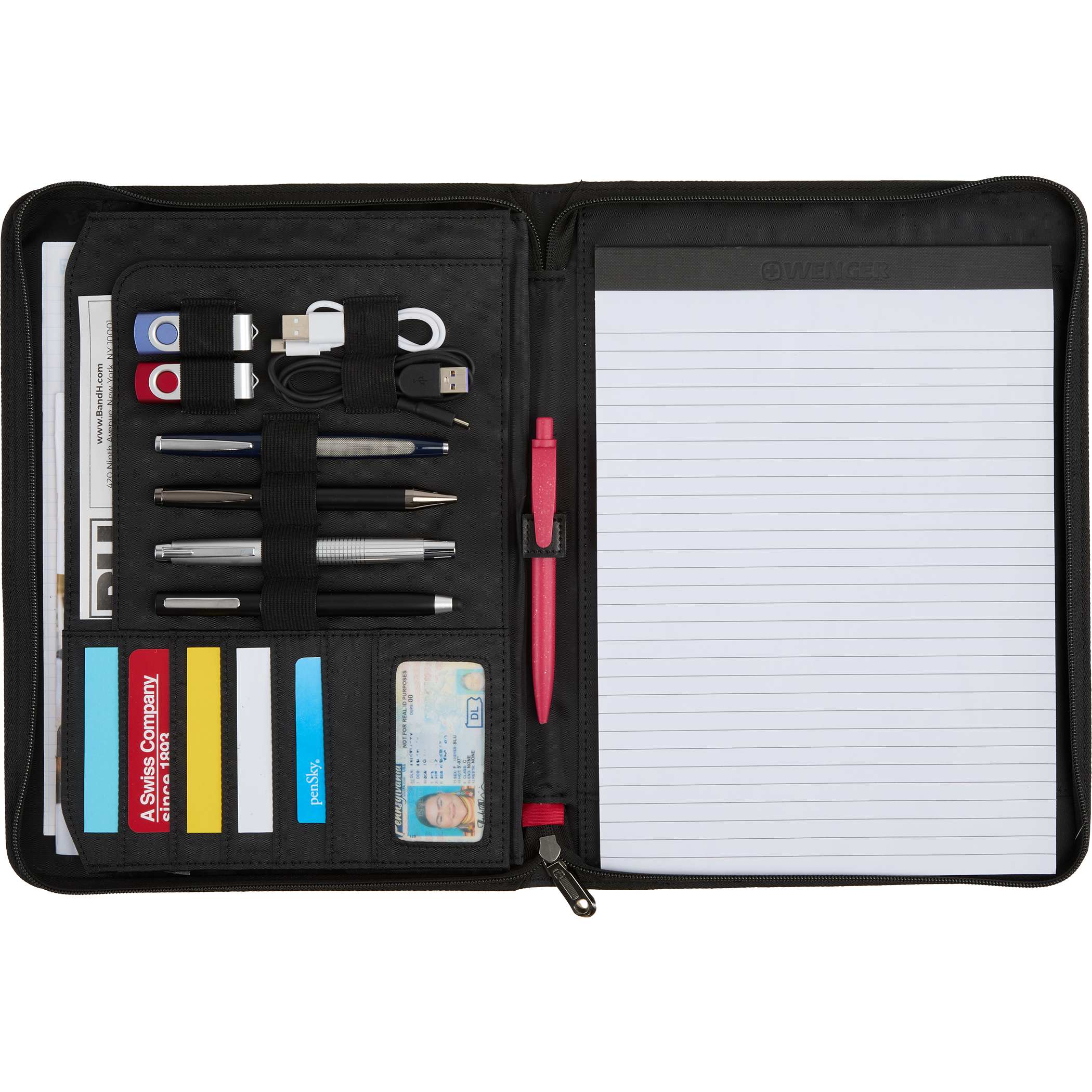 Picture of Wenger Recycled Zippered Padfolio