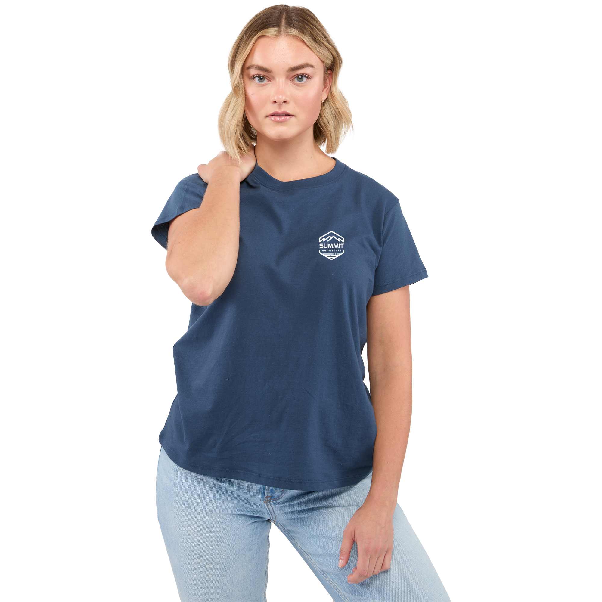 Picture of Women's American Giant Cotton Crew Neck Short Sleeve T-Shirt