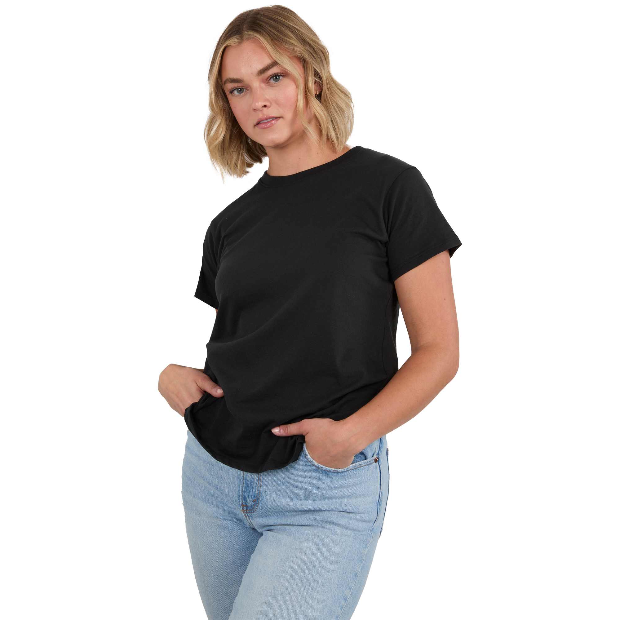 Picture of Women's American Giant Cotton Crew Neck Short Sleeve T-Shirt