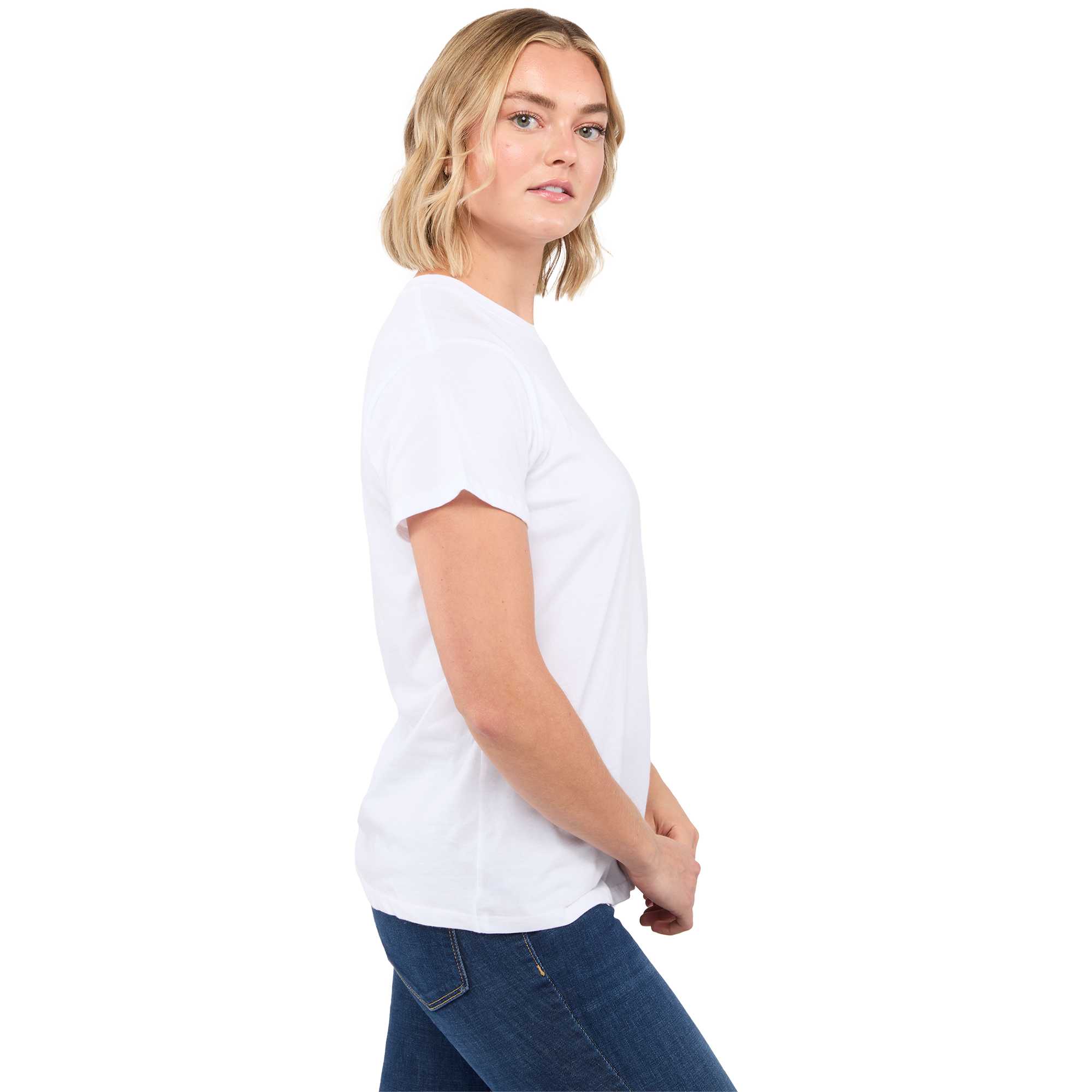 Picture of Women's American Giant Cotton Crew Neck Short Sleeve T-Shirt
