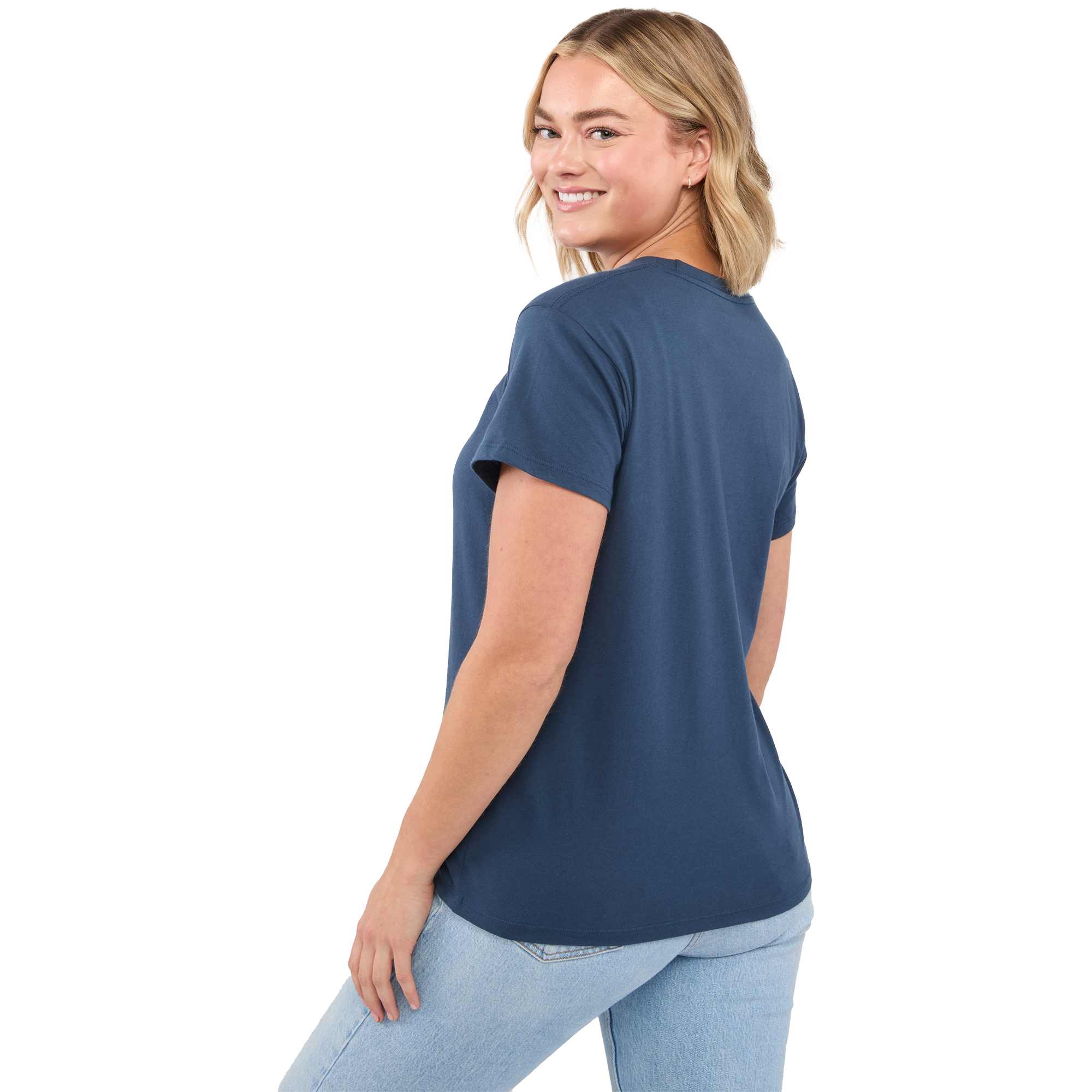 Picture of Women's American Giant Cotton Crew Neck Short Sleeve T-Shirt