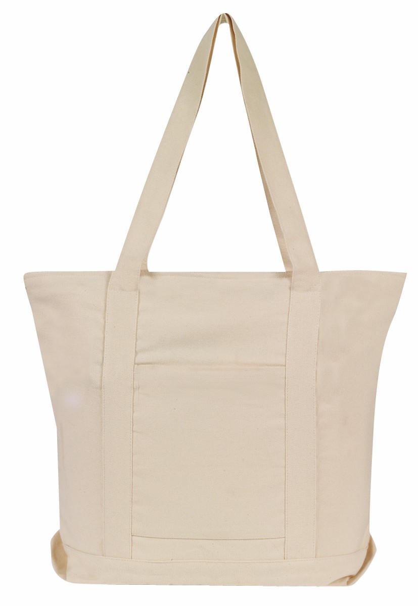 Picture of Cotton Zipper Boat Tote