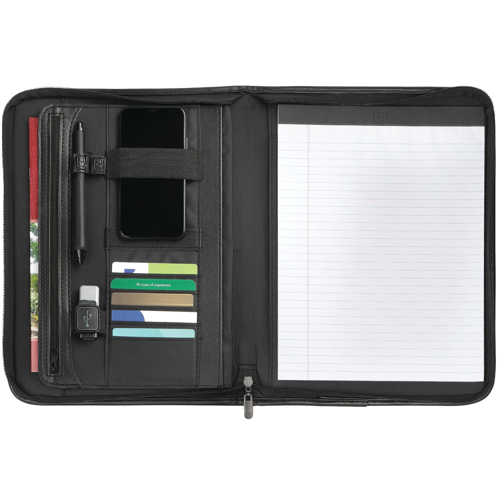 Picture of The Burke Zippered Padfolio with FSC® Mix Paper