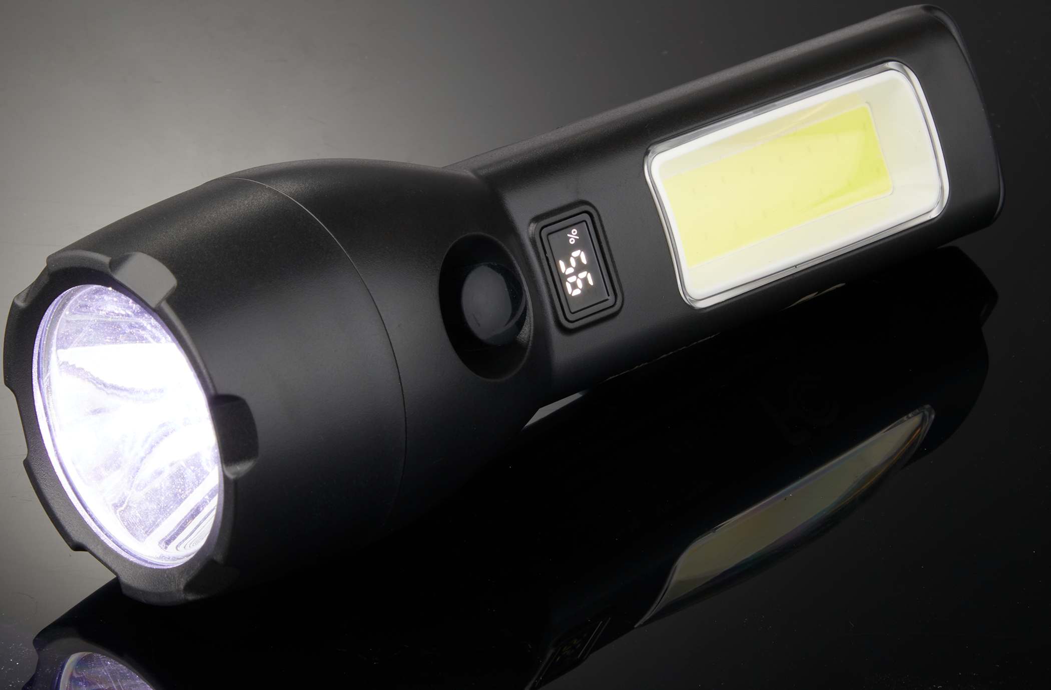 Picture of Solar Powered Rechargeable COB Flashlight
