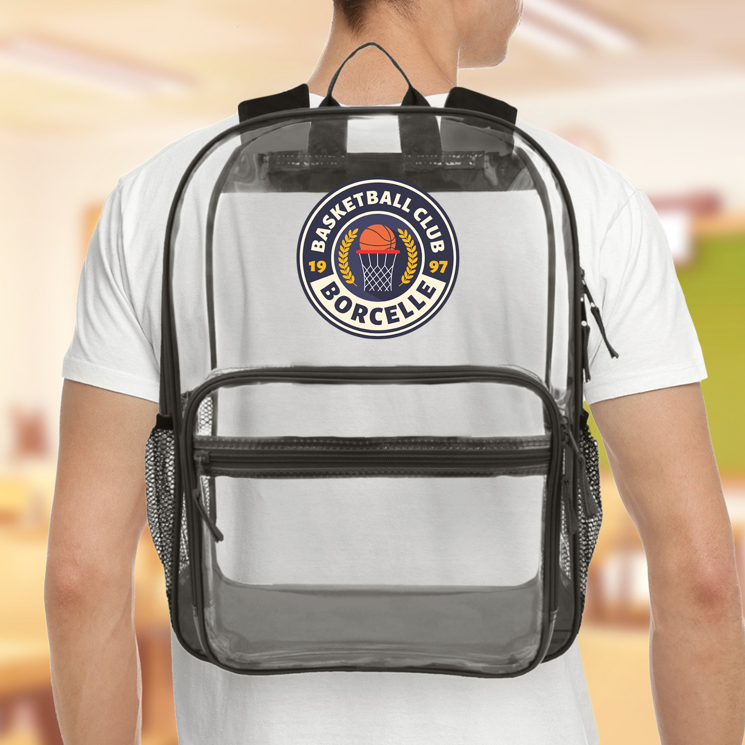 Picture of New Best Value 18" Heavy Duty Multi-Function Clear Backpack