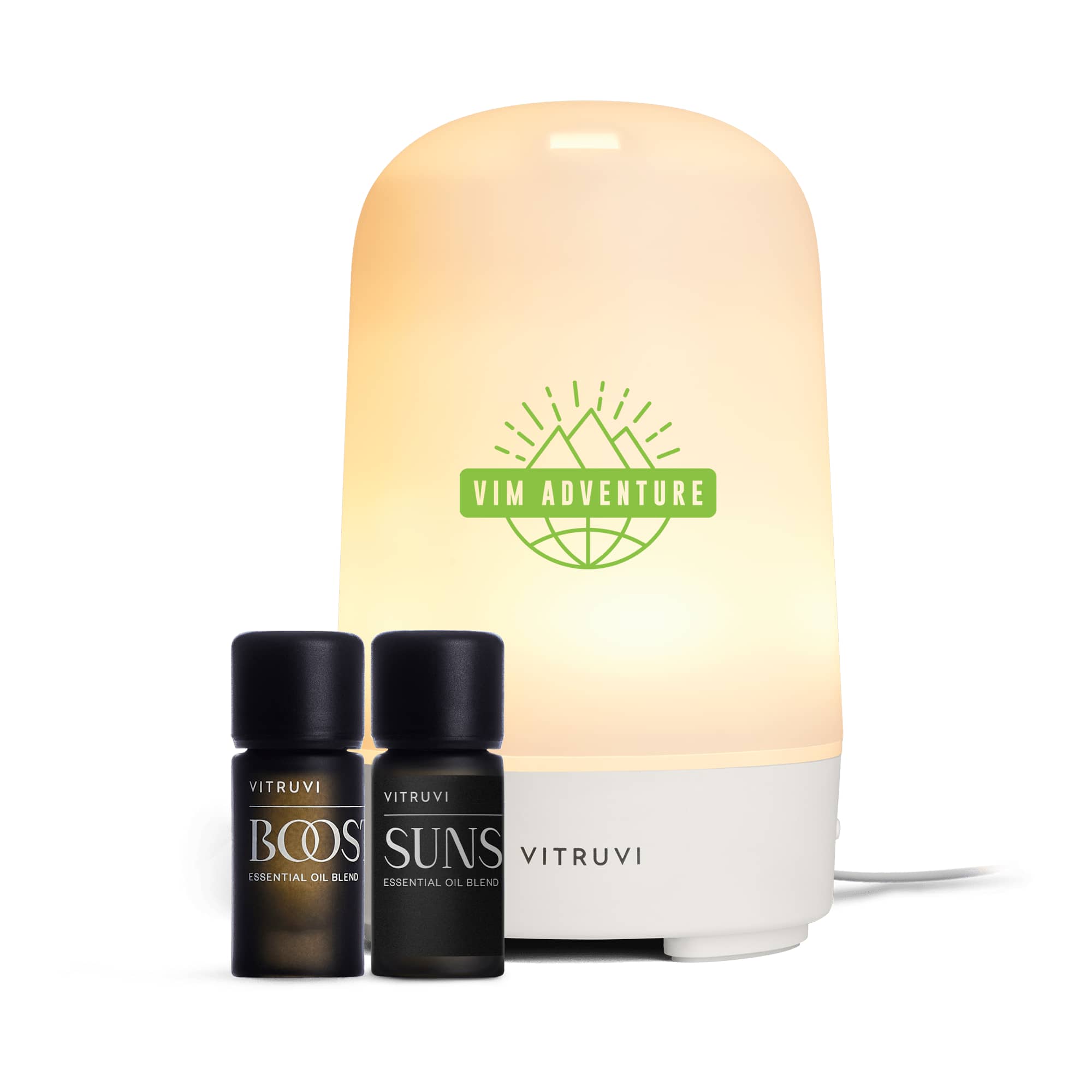 Picture of Vitruvi Glow Diffuser and Essential Oils Bundle Set