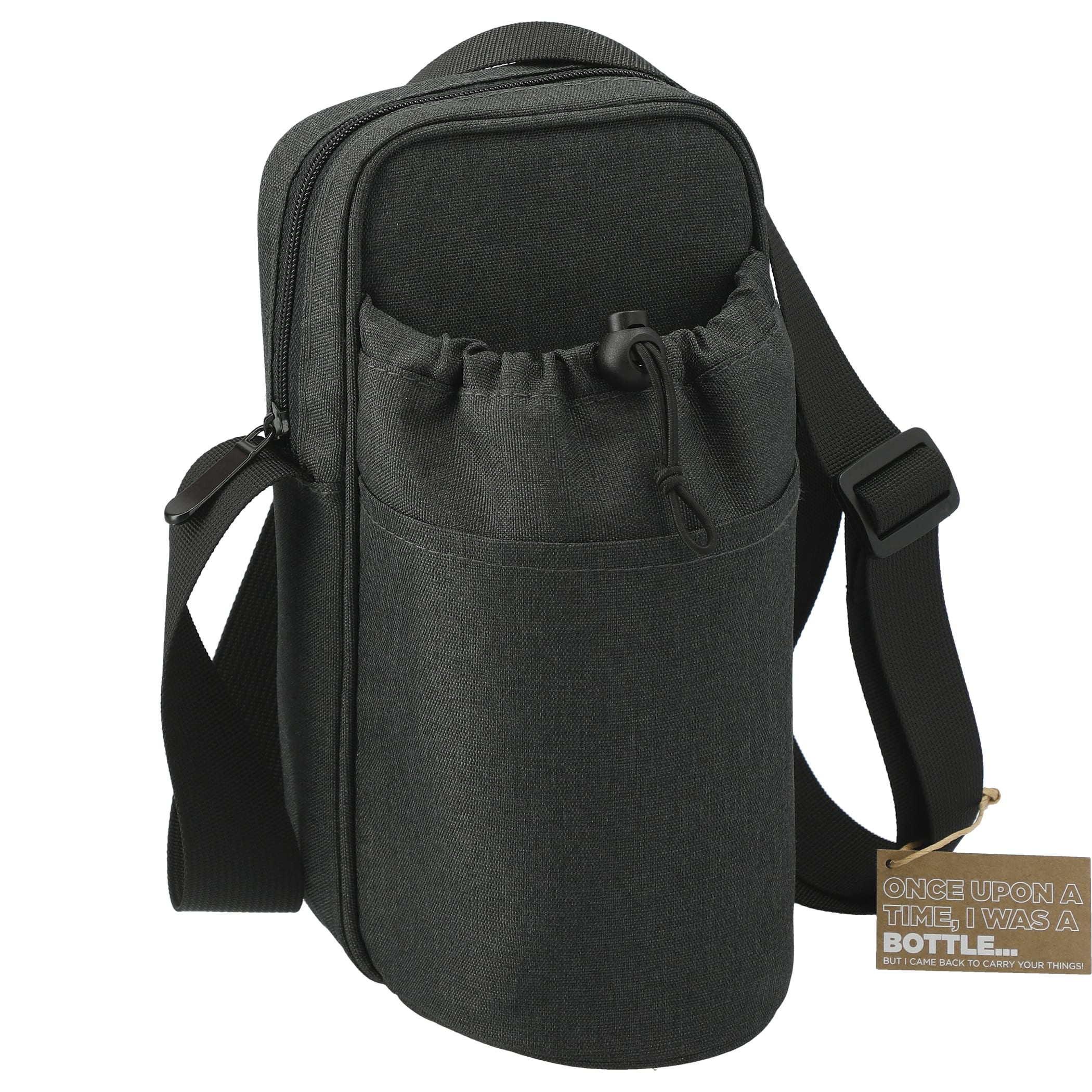Picture of Traver rPET Adjustable Bottle Sling Cooler w/Pouch