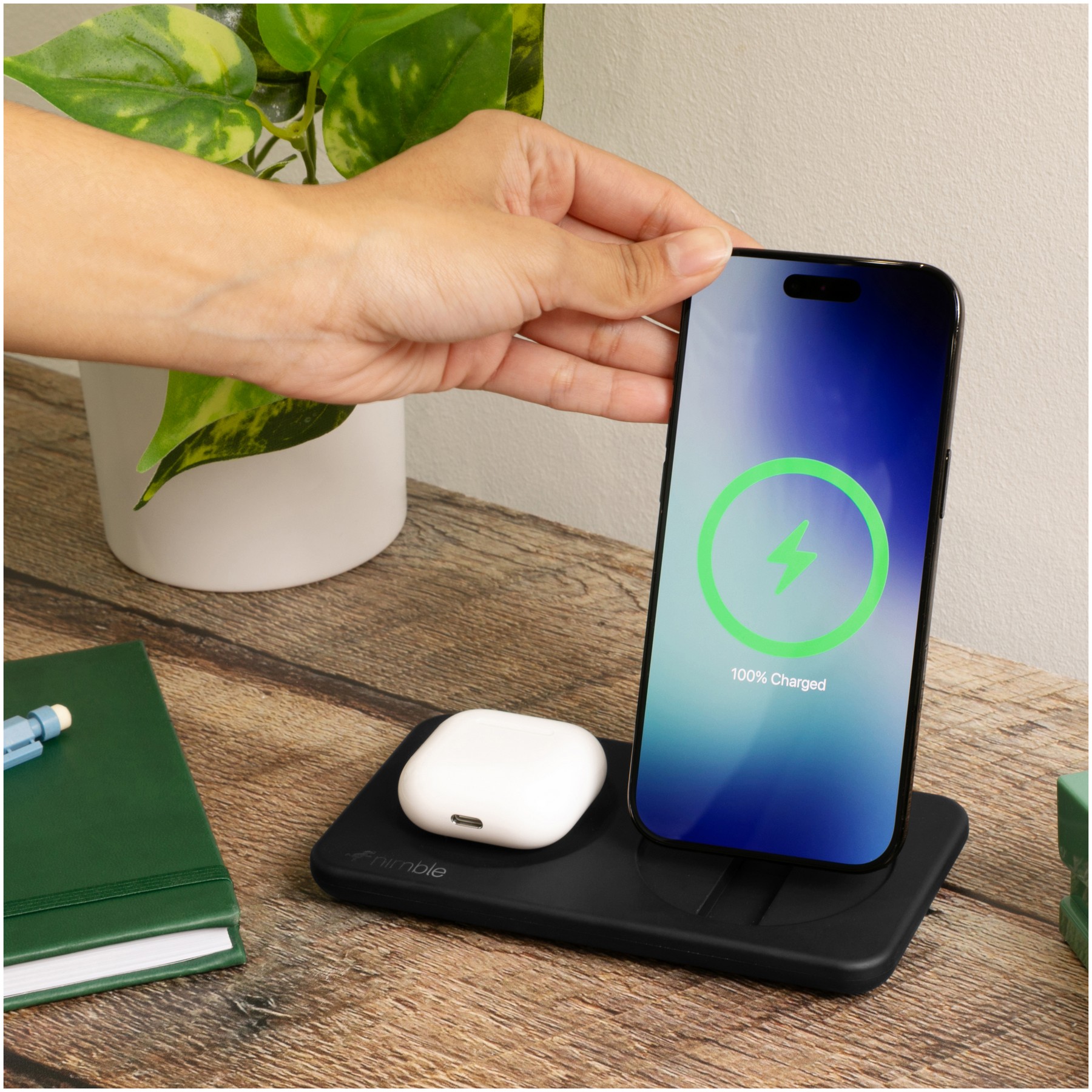 Picture of Nimble Podium 2-in-1 Wireless Charging Stand