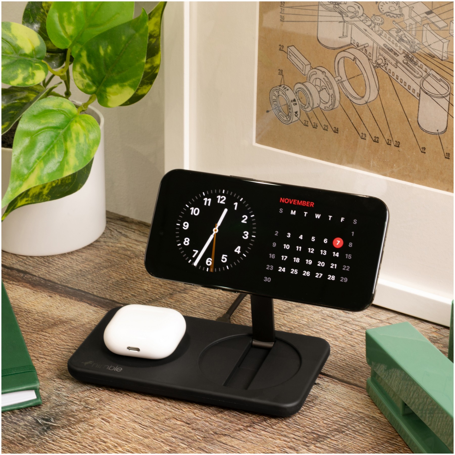 Picture of Nimble Podium 2-in-1 Wireless Charging Stand
